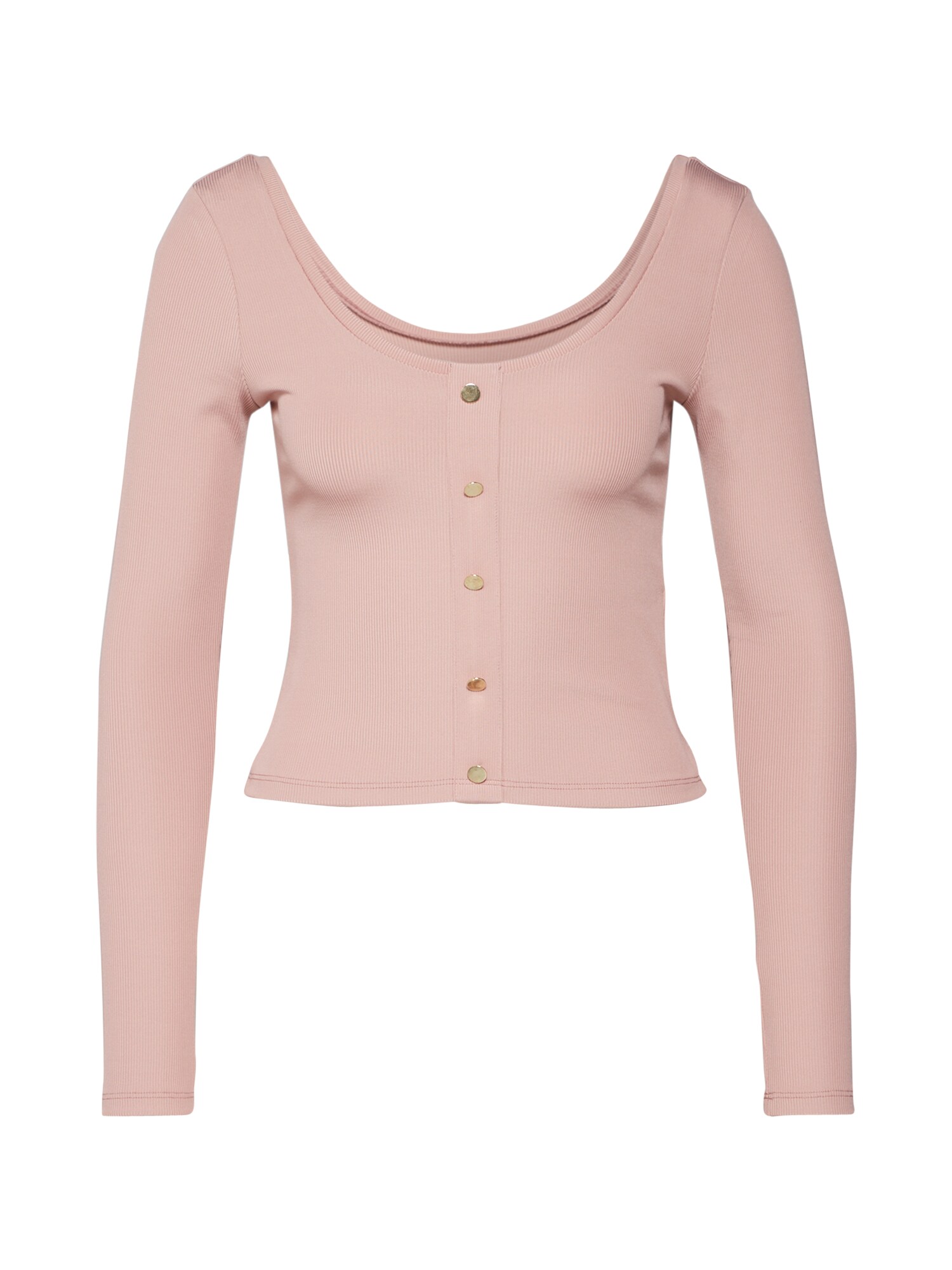 IVYREVEL Marškinėliai 'SCOOP NECK RIB TOP'  rožių spalva