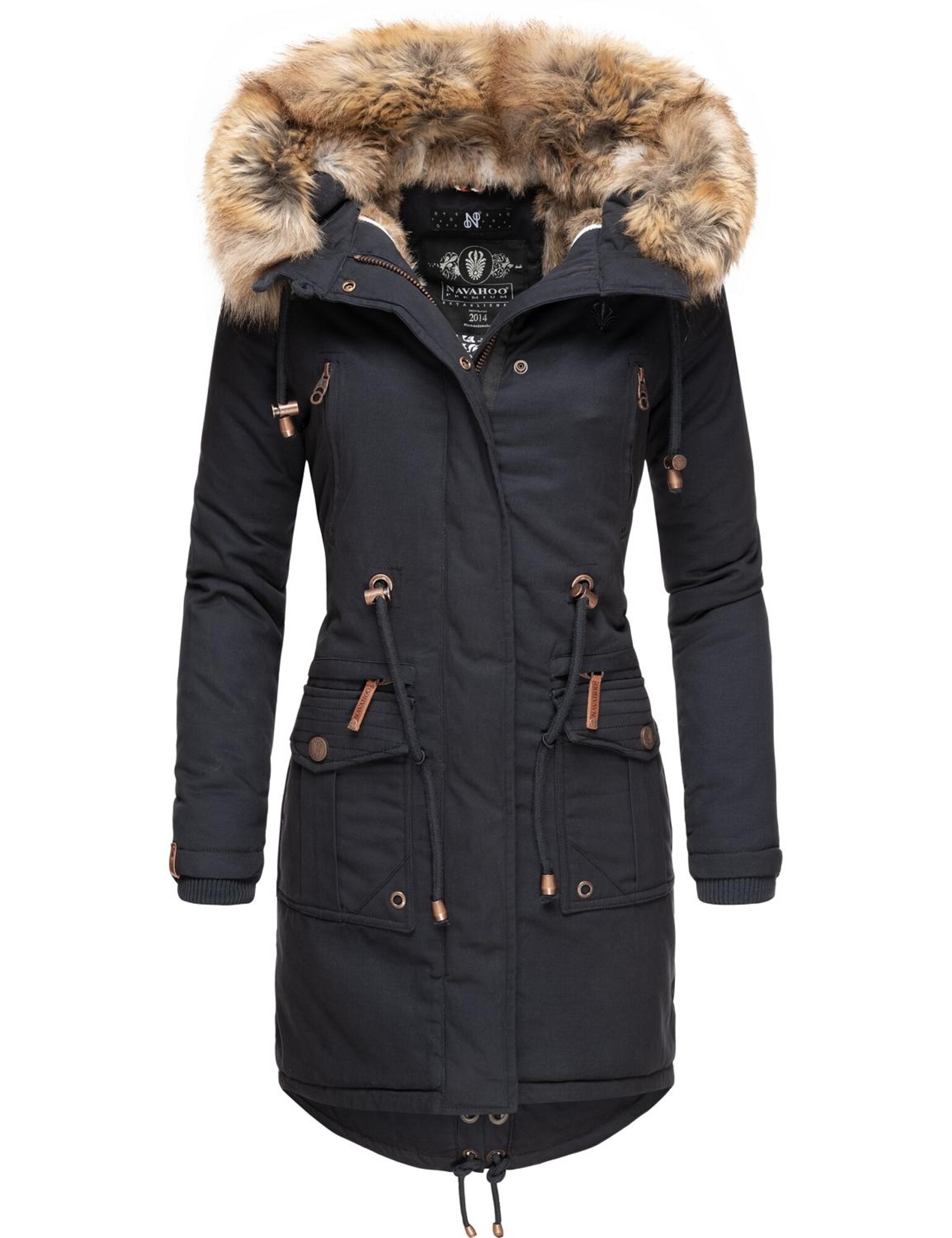 NAVAHOO Parka de iarnă Rosinchen  albastru noapte