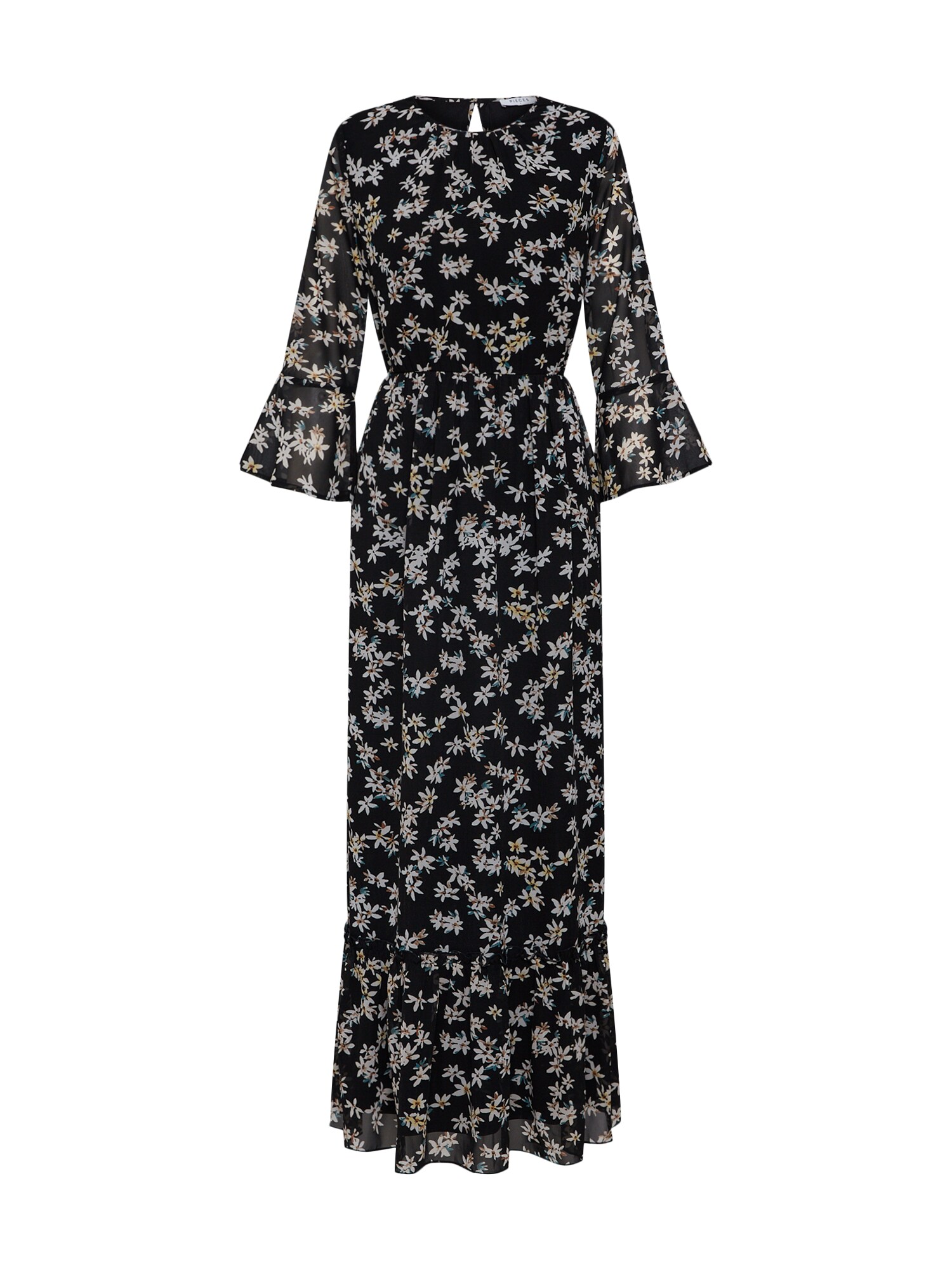 Pieces Dames Jurk Kady Creme Zwart pieces kopen in de aanbieding