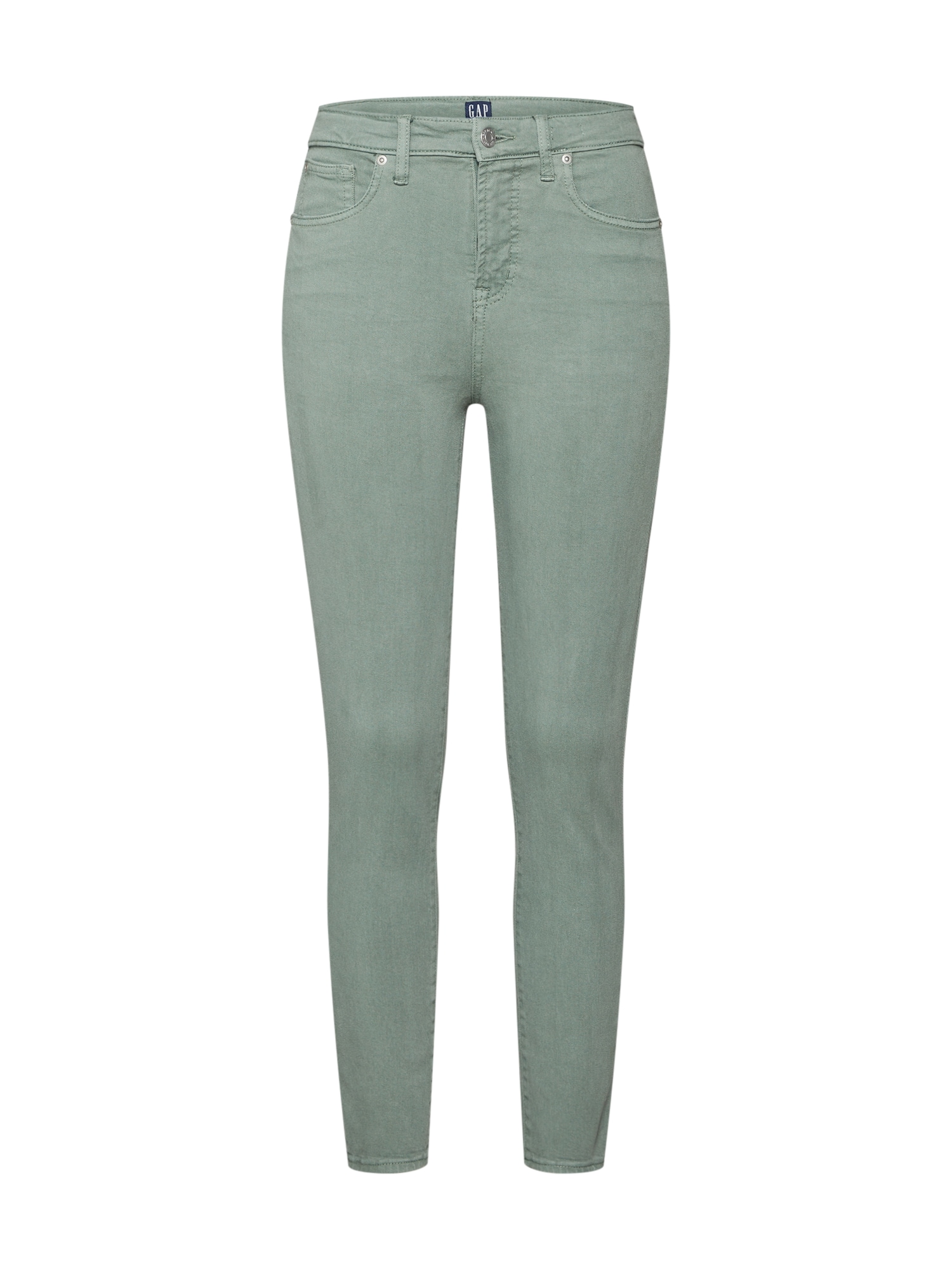 Gap Dames Jeans Tr Skinny Hr Ankle Washed Color Lichtgroen gap kopen in de aanbieding