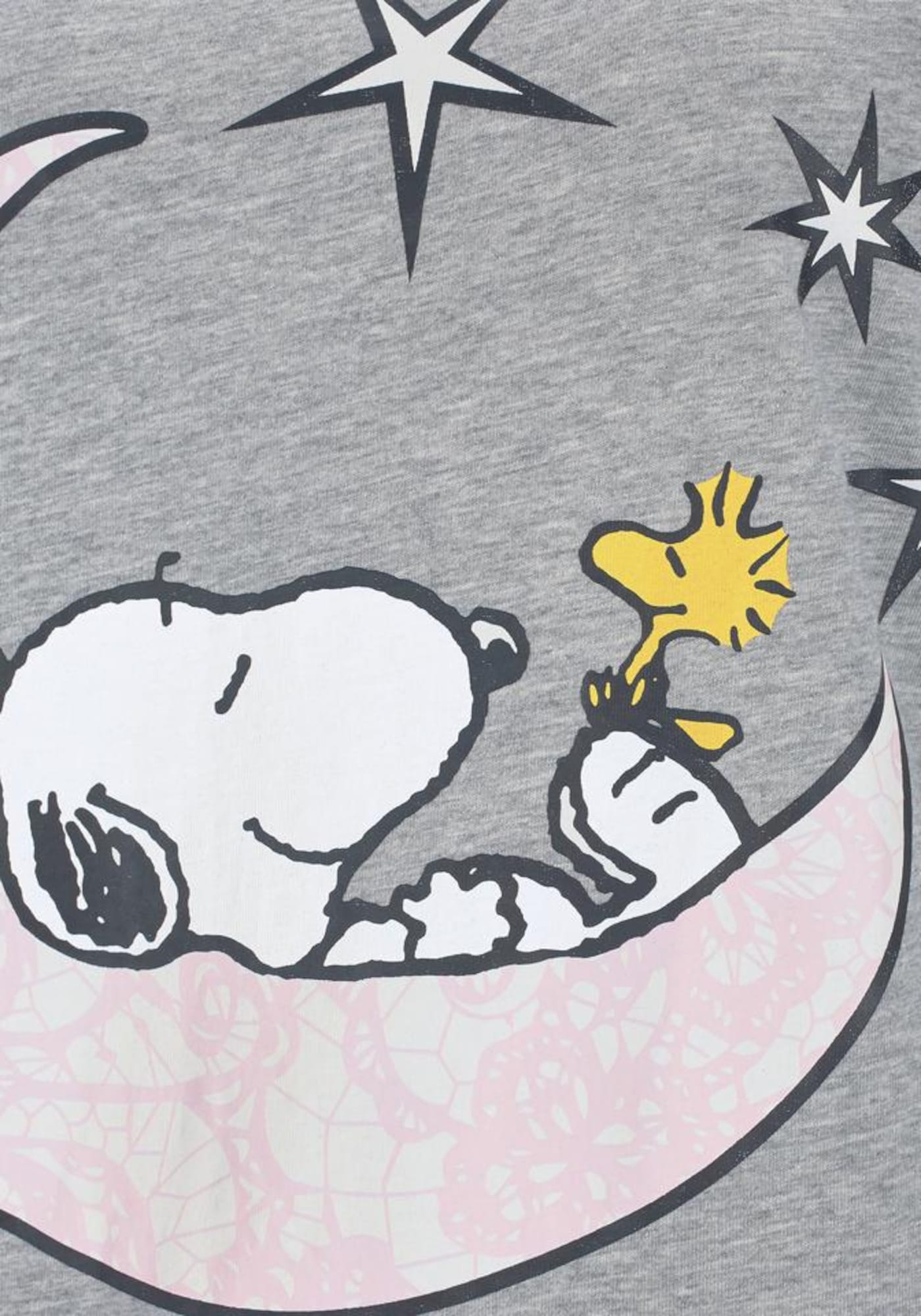 PEANUTS Nočná košieľka sivá / biela (obrázok 5)