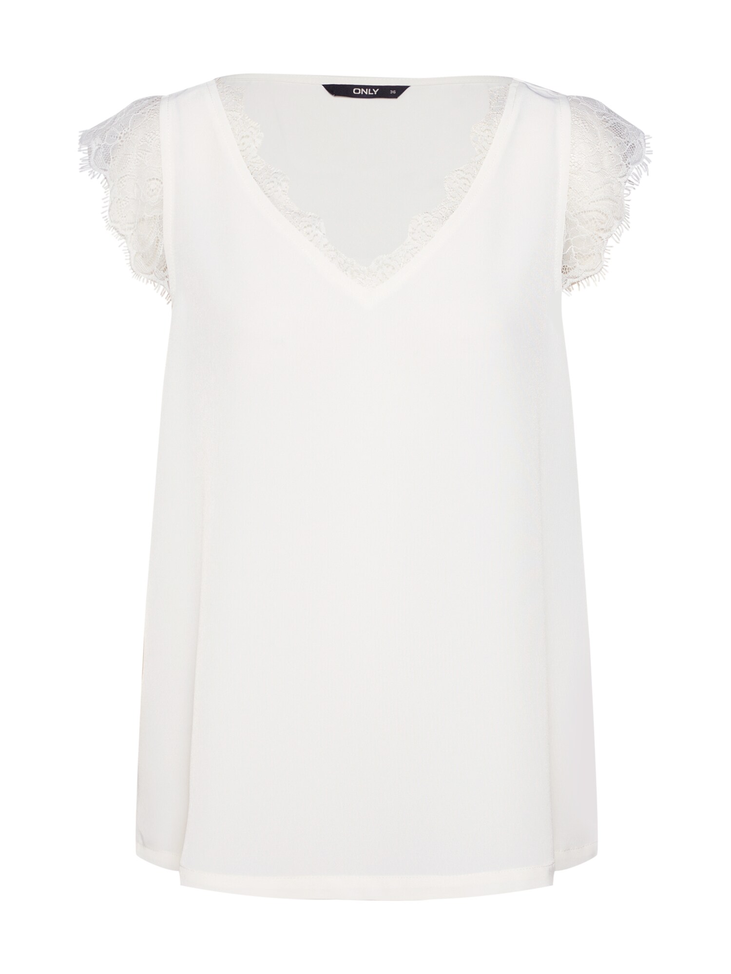 Only Dames Blouse Lunu Natuurwit only kopen in de aanbieding