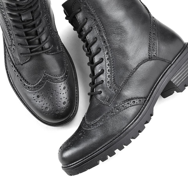 LASCANA, Šnurovacie členkové čižmy, Čierna, Obrázok 1 z 3