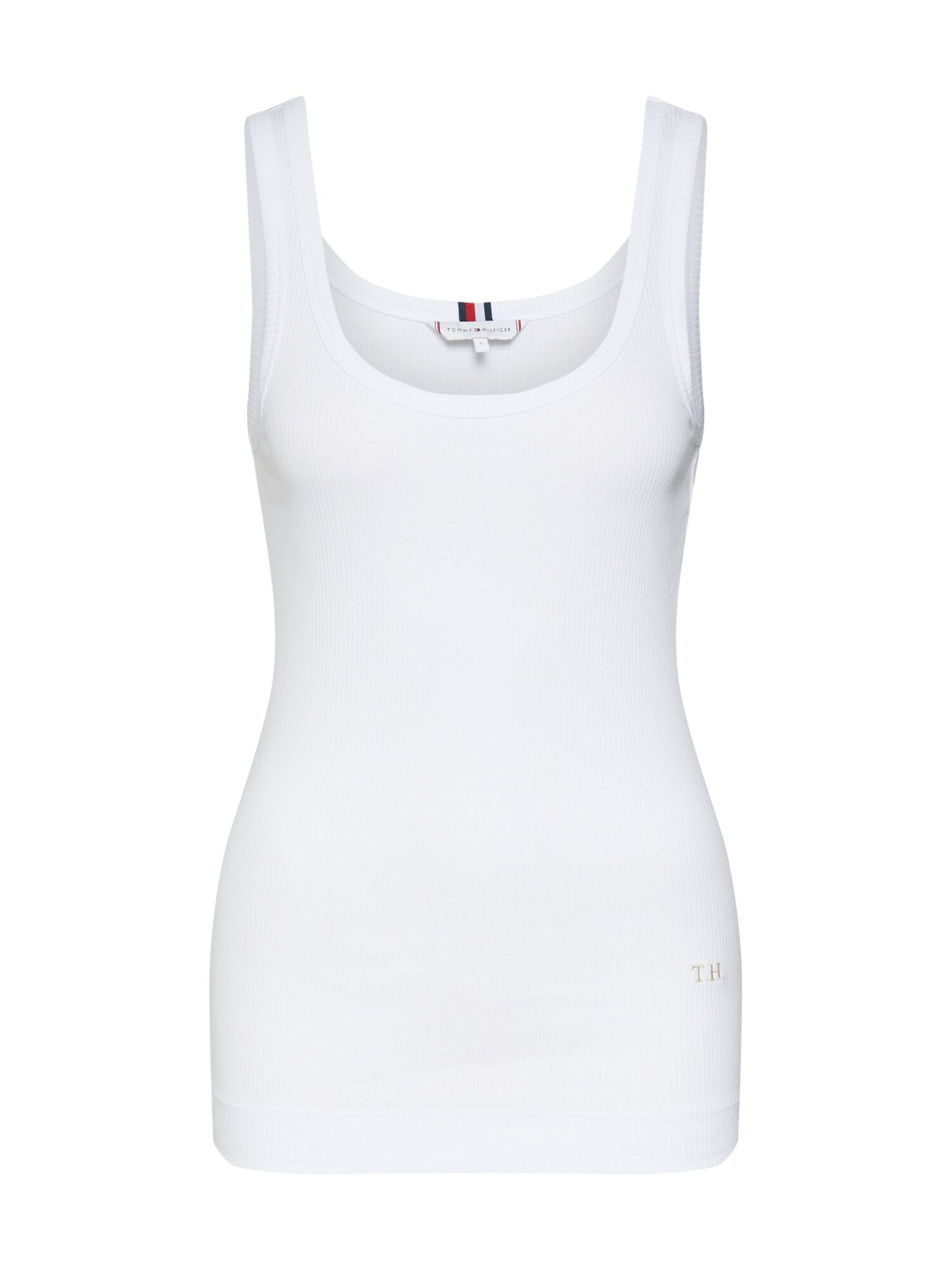 Tommy Hilfiger Dames Top Essential Wit tommy hilfiger kopen in de aanbieding