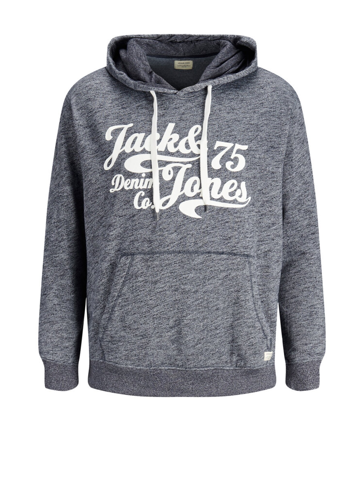 Jack And Jones Heren Sweatshirt Blauw Gemeleerd Wit jack and jones kopen in de aanbieding