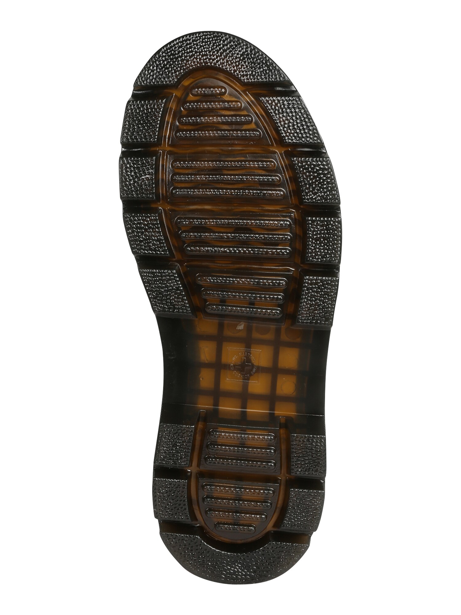Dr. Martens Botas con cordones 'Combs'  marrón oscuro / amarillo – imagen 3
