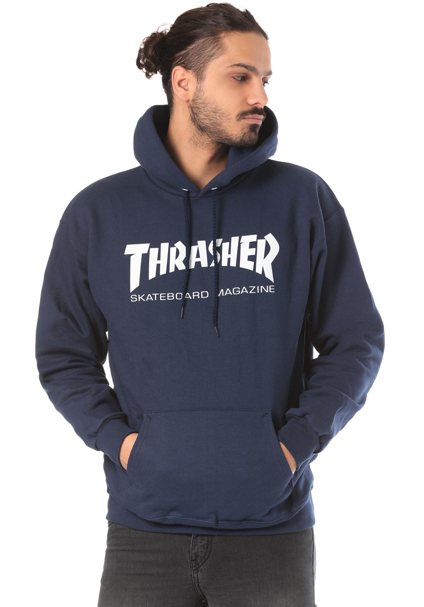 THRASHER Camiseta deportiva 'Skate Mag'  azul oscuro / blanco – imagen 2