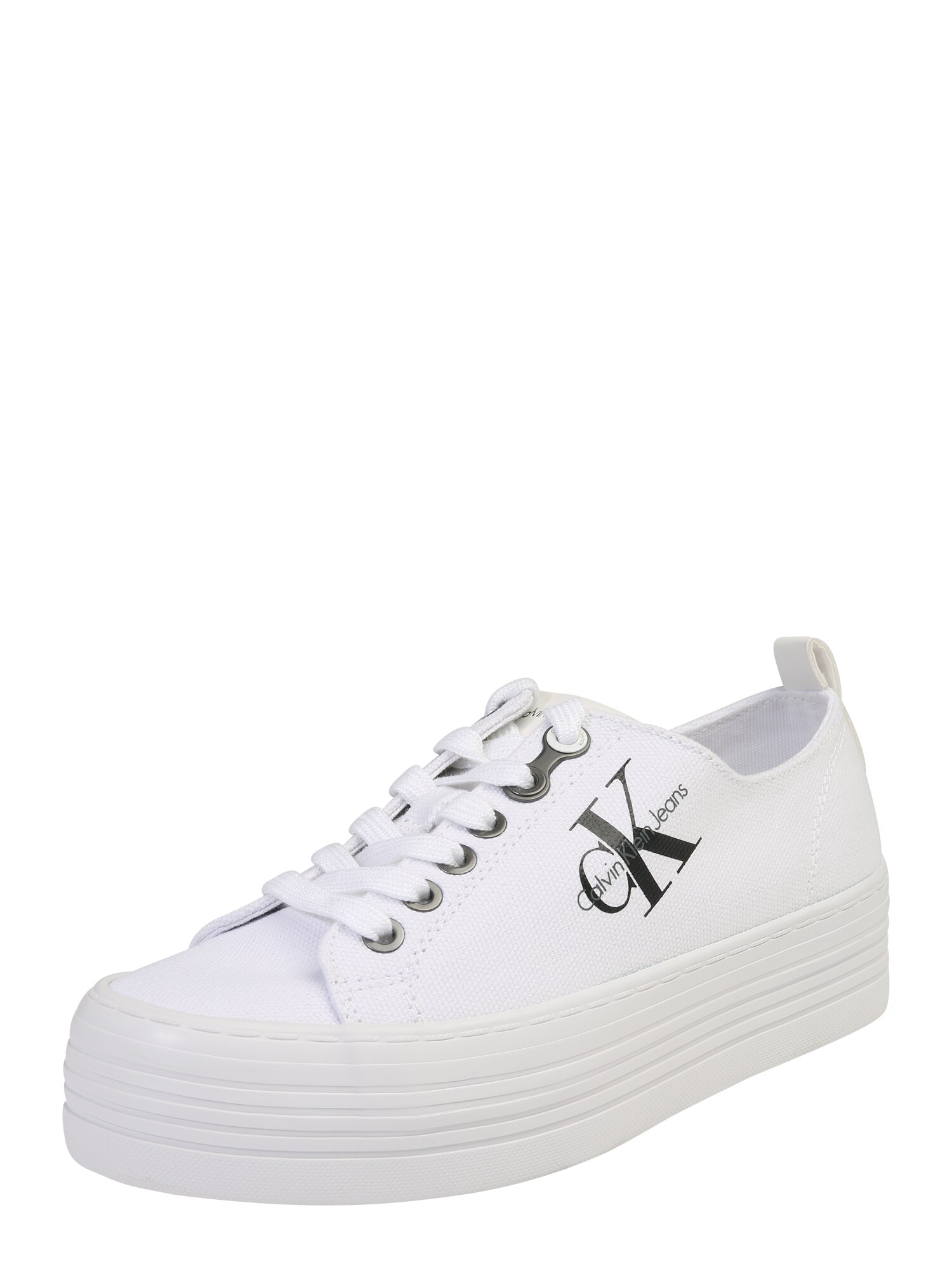 Calvin Klein Jeans Dames Sneakers Laag Zolah Wit calvin klein jeans kopen in de aanbieding