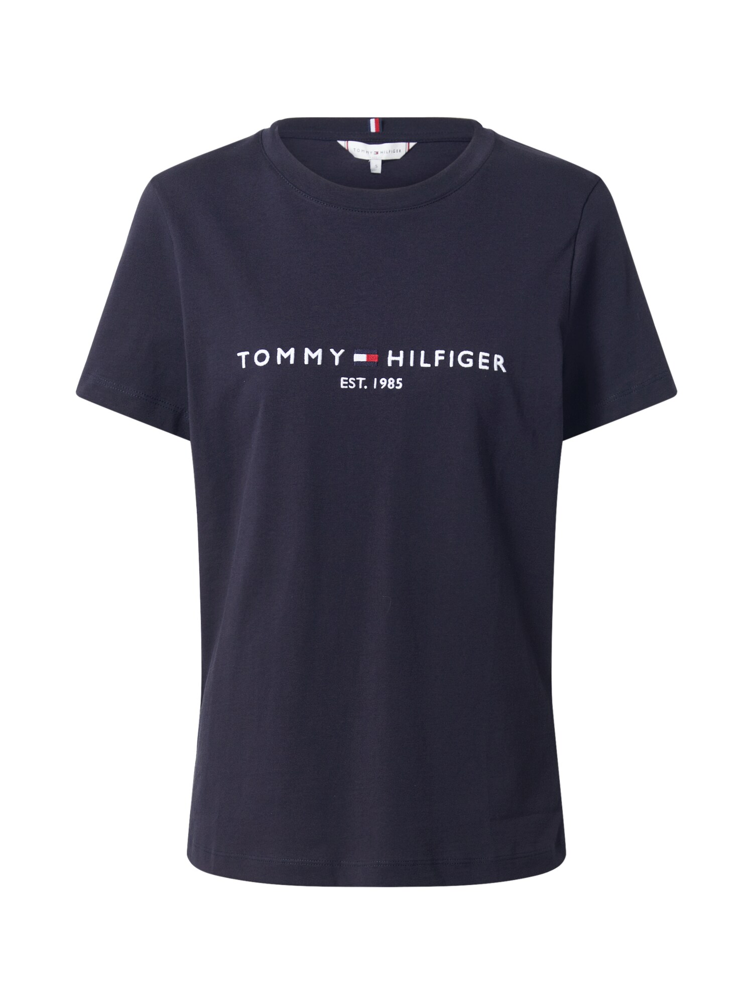 TOMMY HILFIGER Marškinėliai  nakties mėlyna / raudona / mėlyna dūmų spalva