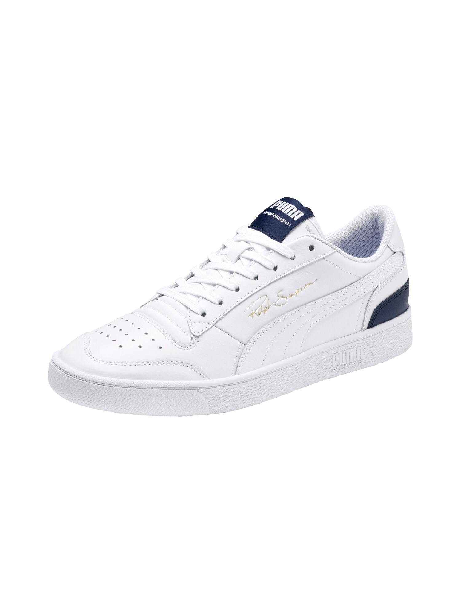 PUMA Sportbačiai be auliuko 'Ralph Sampson Lo'  juoda / balta