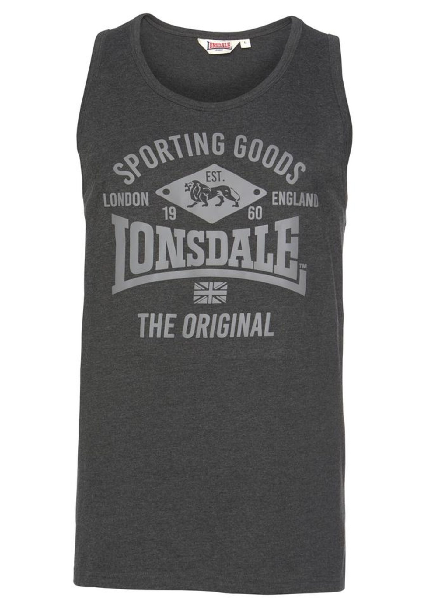 LONSDALE Tricou Pilton  gri metalic / gri deschis