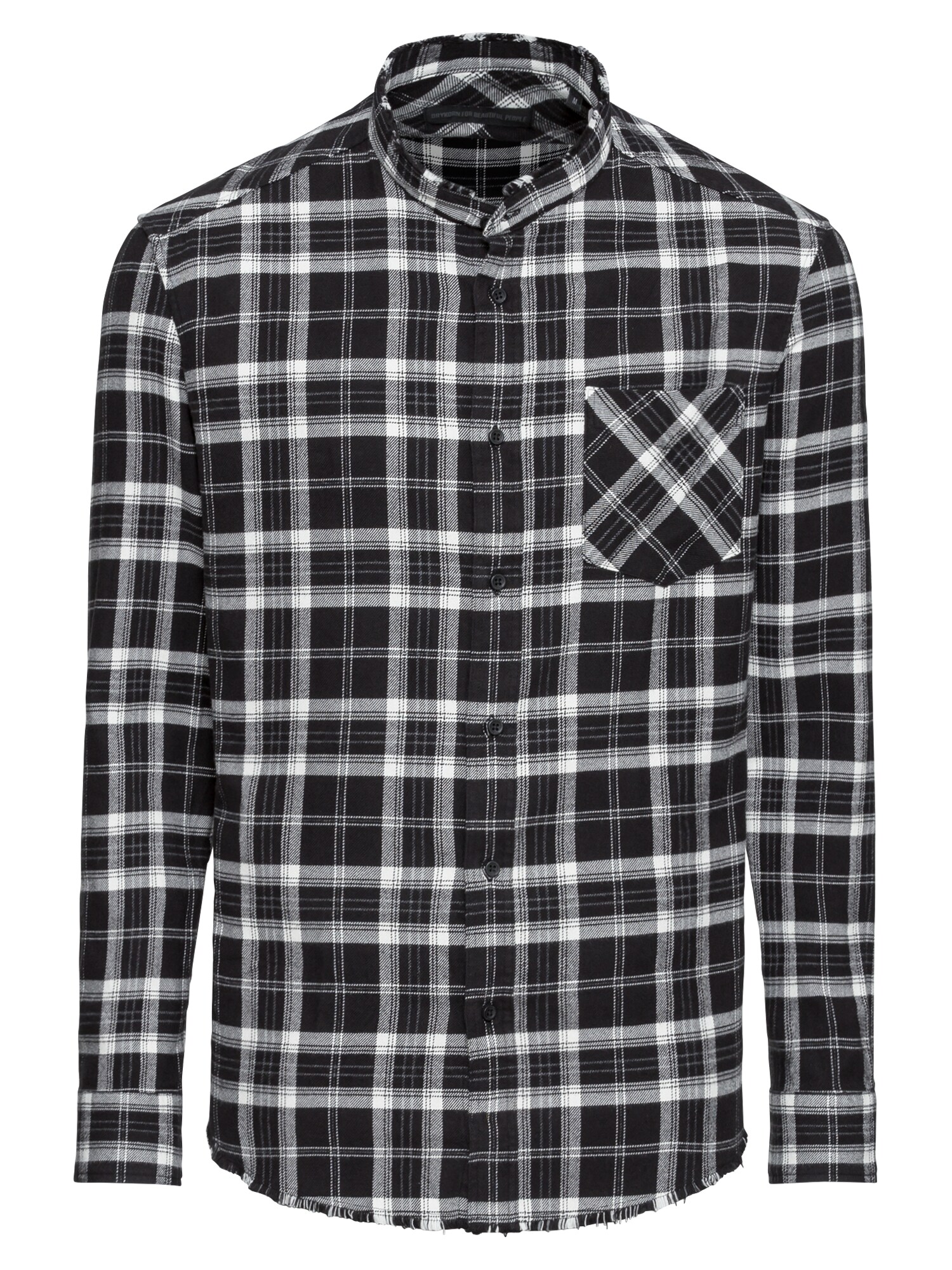 Drykorn Heren Overhemd Donny Grijs Zwart Wit drykorn kopen in de aanbieding