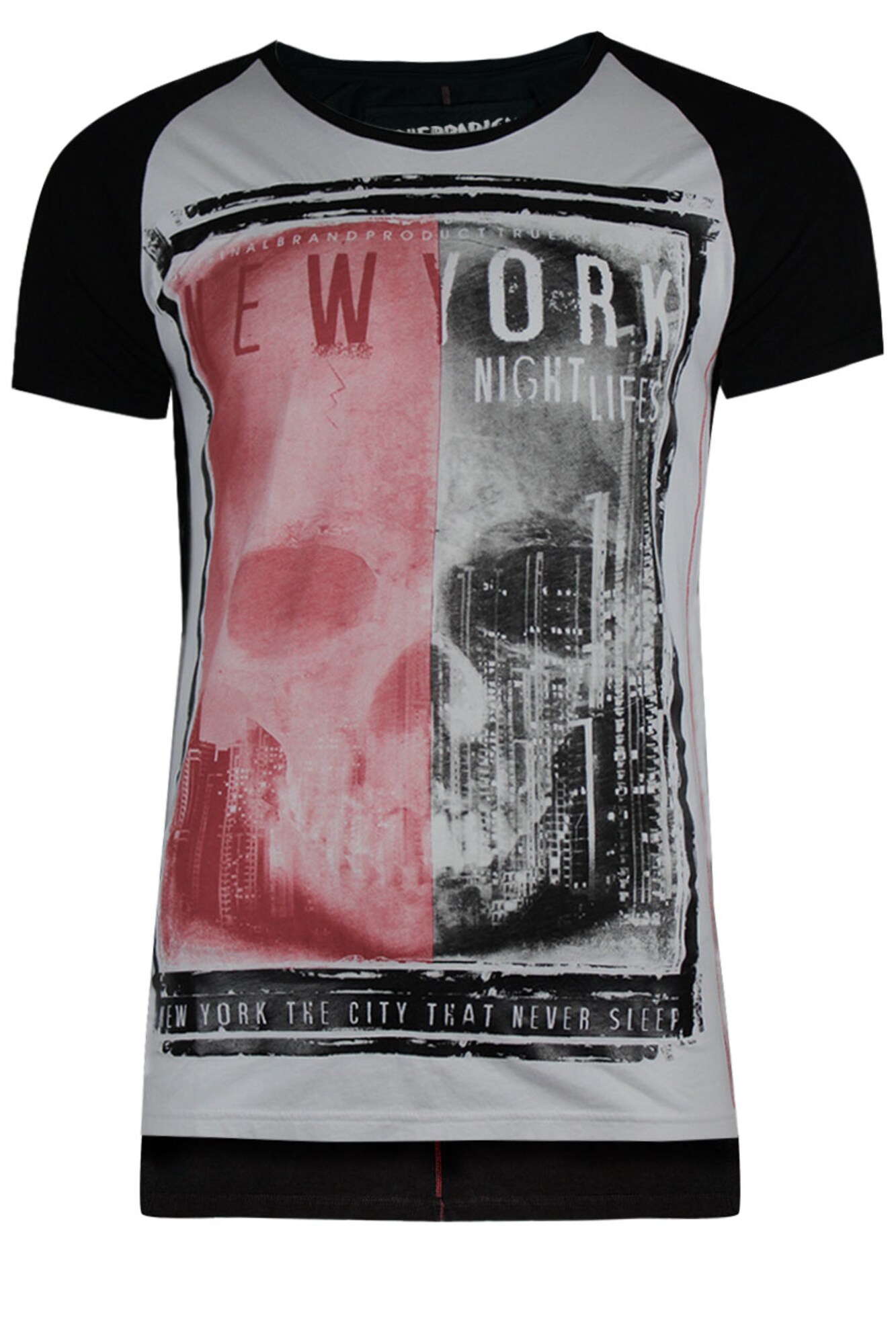 Trueprodigy Heren Shirt Lichtroze Zwart Wit trueprodigy kopen in de aanbieding