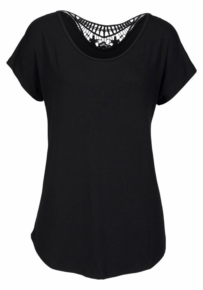 LASCANA Strandshirt Damen Größe XS/S schwarz