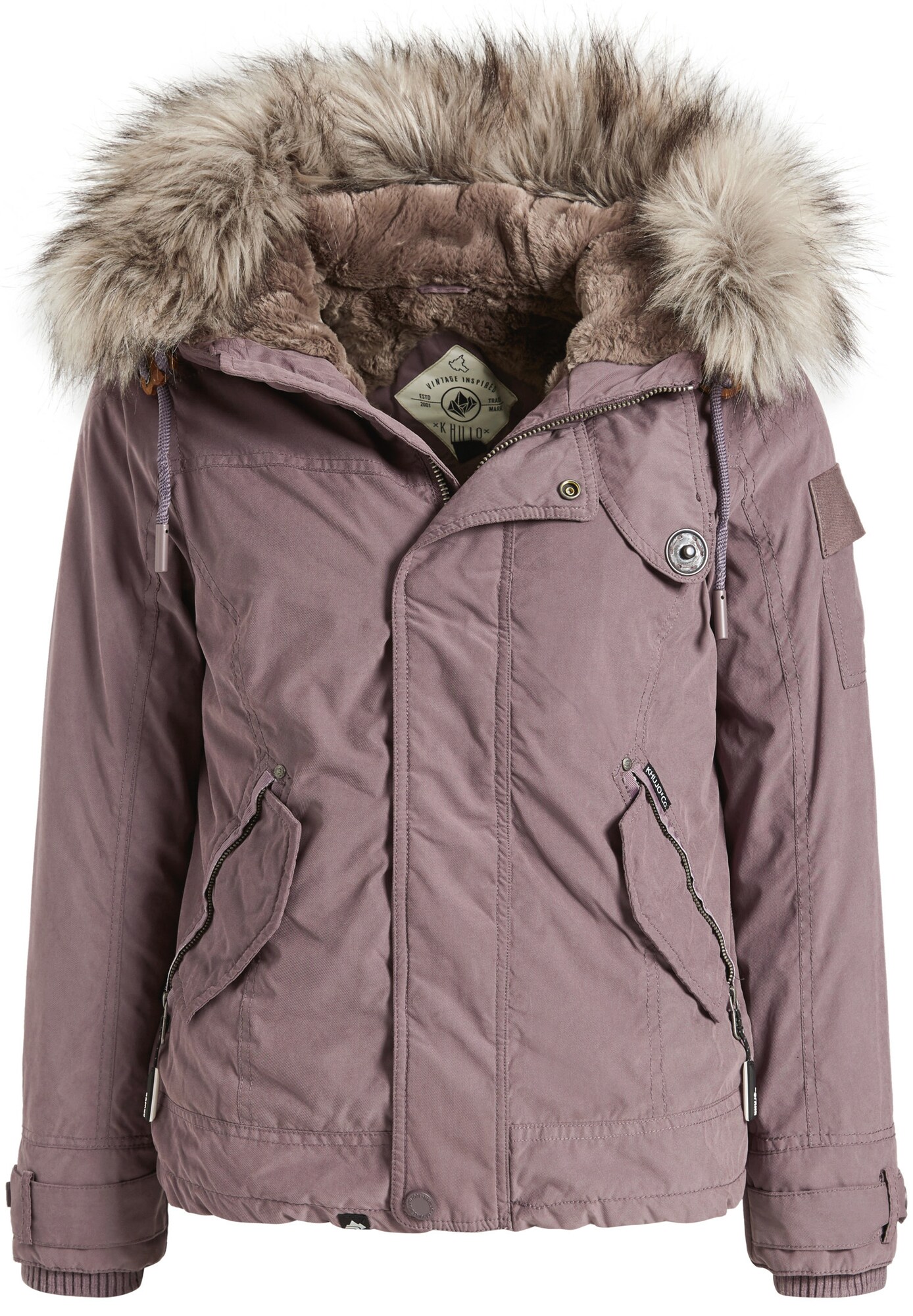 Khujo Dames Winterjas Taliba Pastellila khujo kopen in de aanbieding