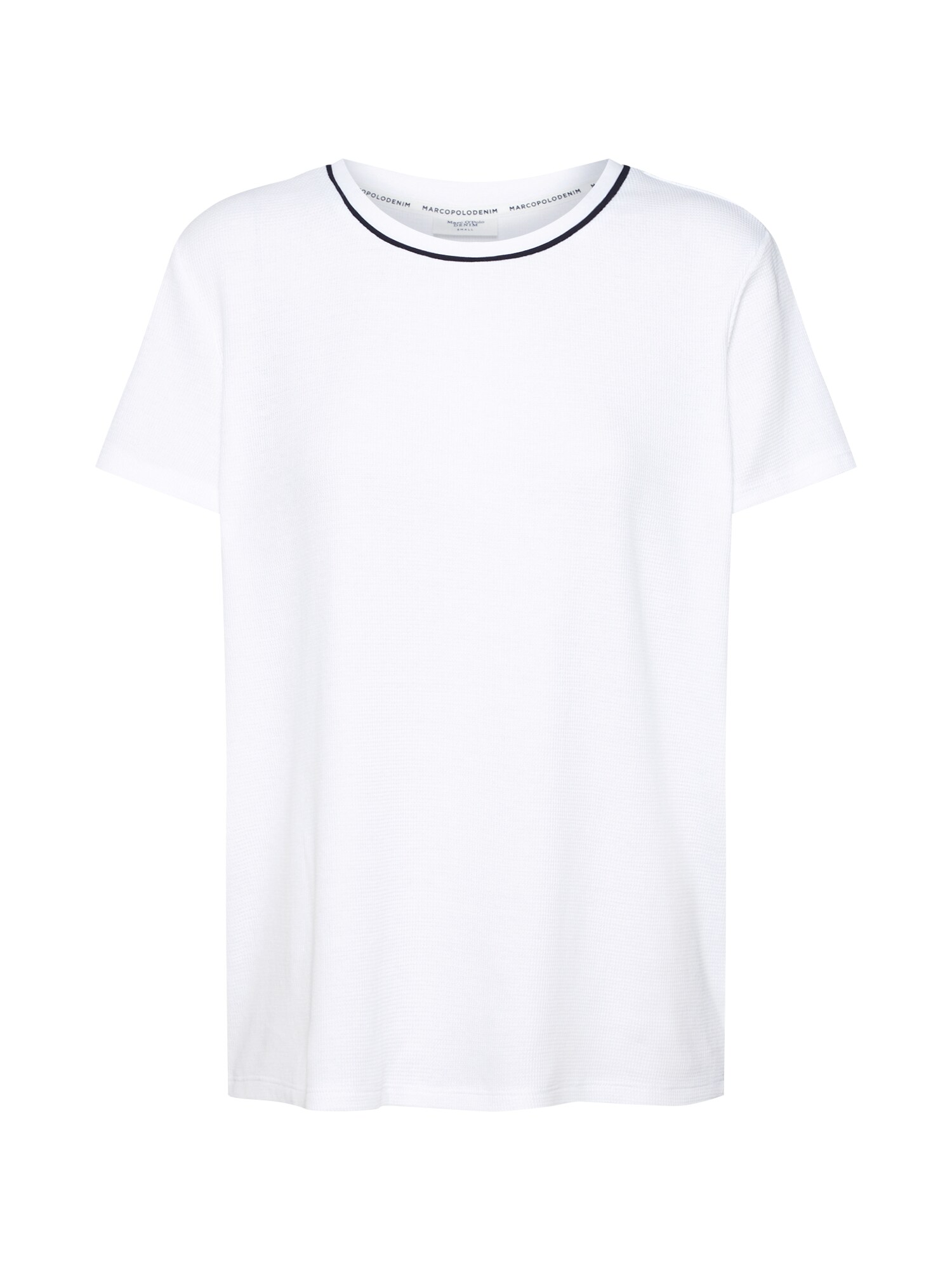 Marc Opolo Denim Dames Shirt Zwart Wit marc opolo denim kopen in de aanbieding