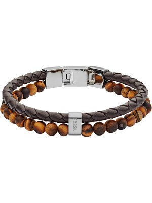 FOSSIL Pulsera  caramelo / chocolate