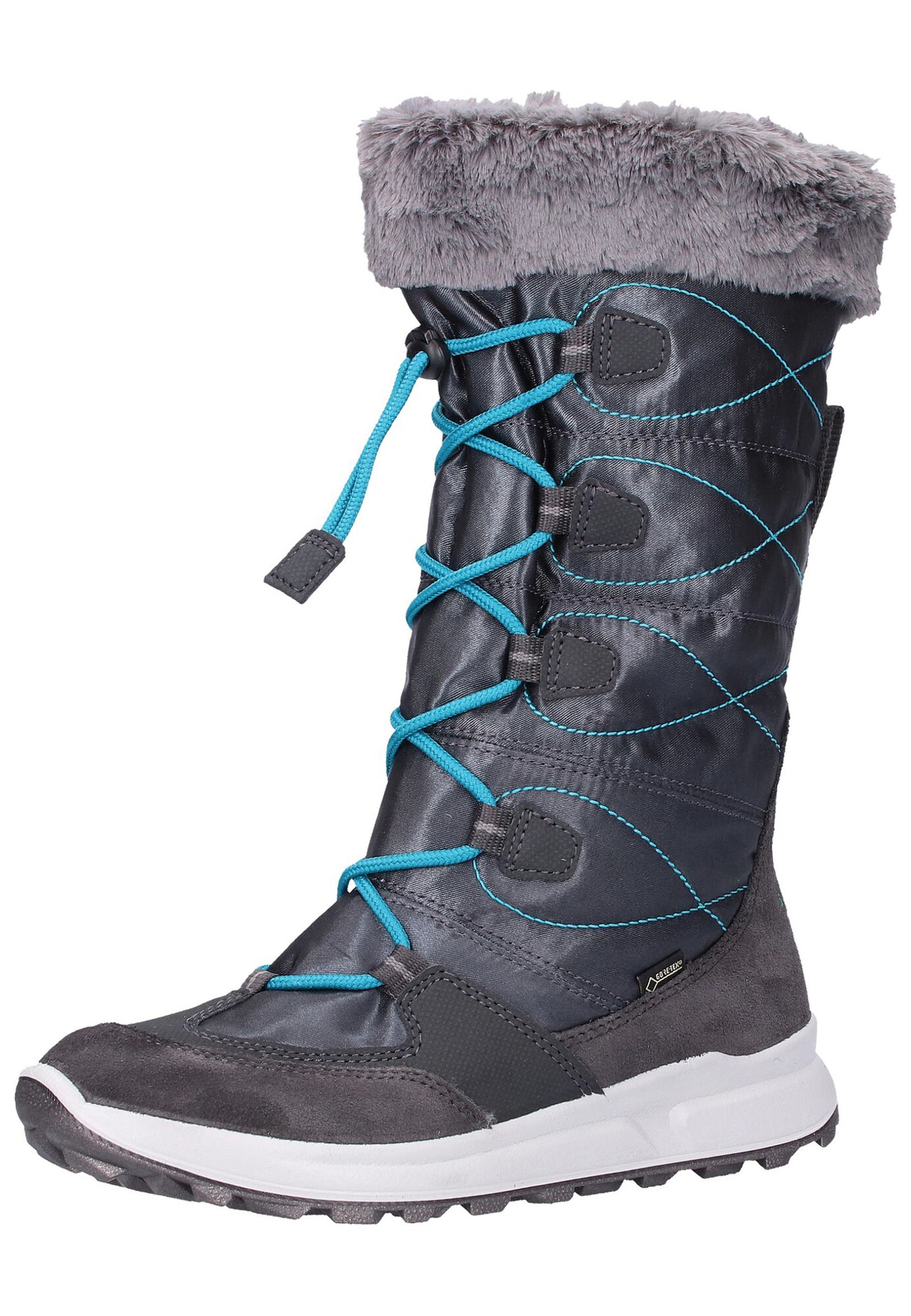 Superfit Jongens Snowboots Lichtblauw Grijs superfit kopen in de aanbieding