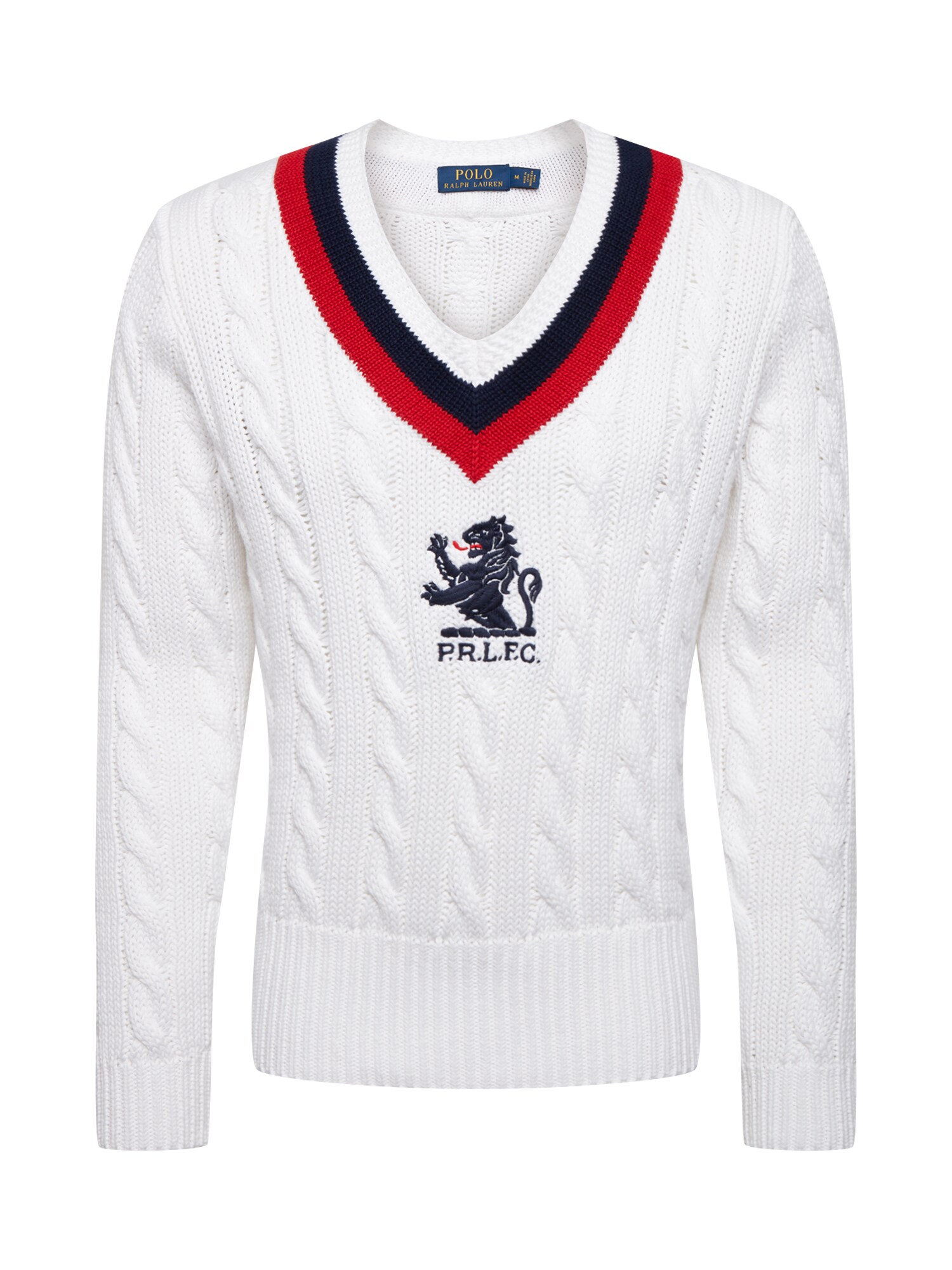 POLO RALPH LAUREN Megztinis  balta / raudona / tamsiai mėlyna