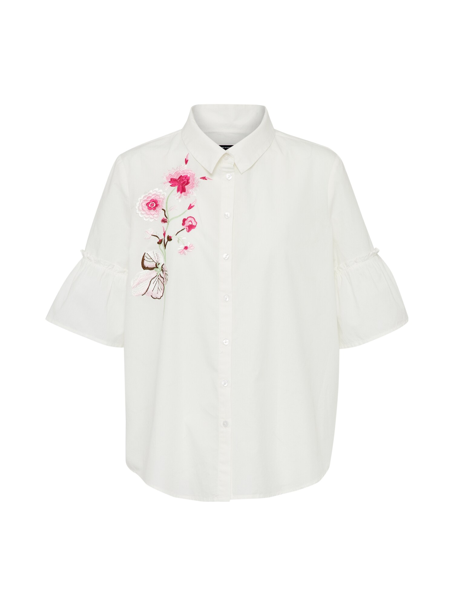 Vero Moda Dames Blouse Jina Wit vero moda kopen in de aanbieding