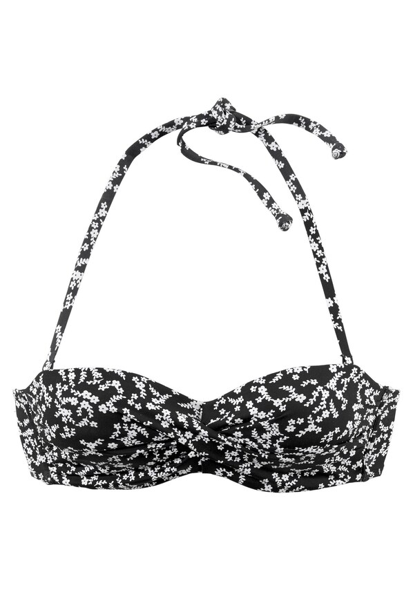 LASCANA, Bikini felső 'Meadow', fekete, 1 kép a 4 közül
