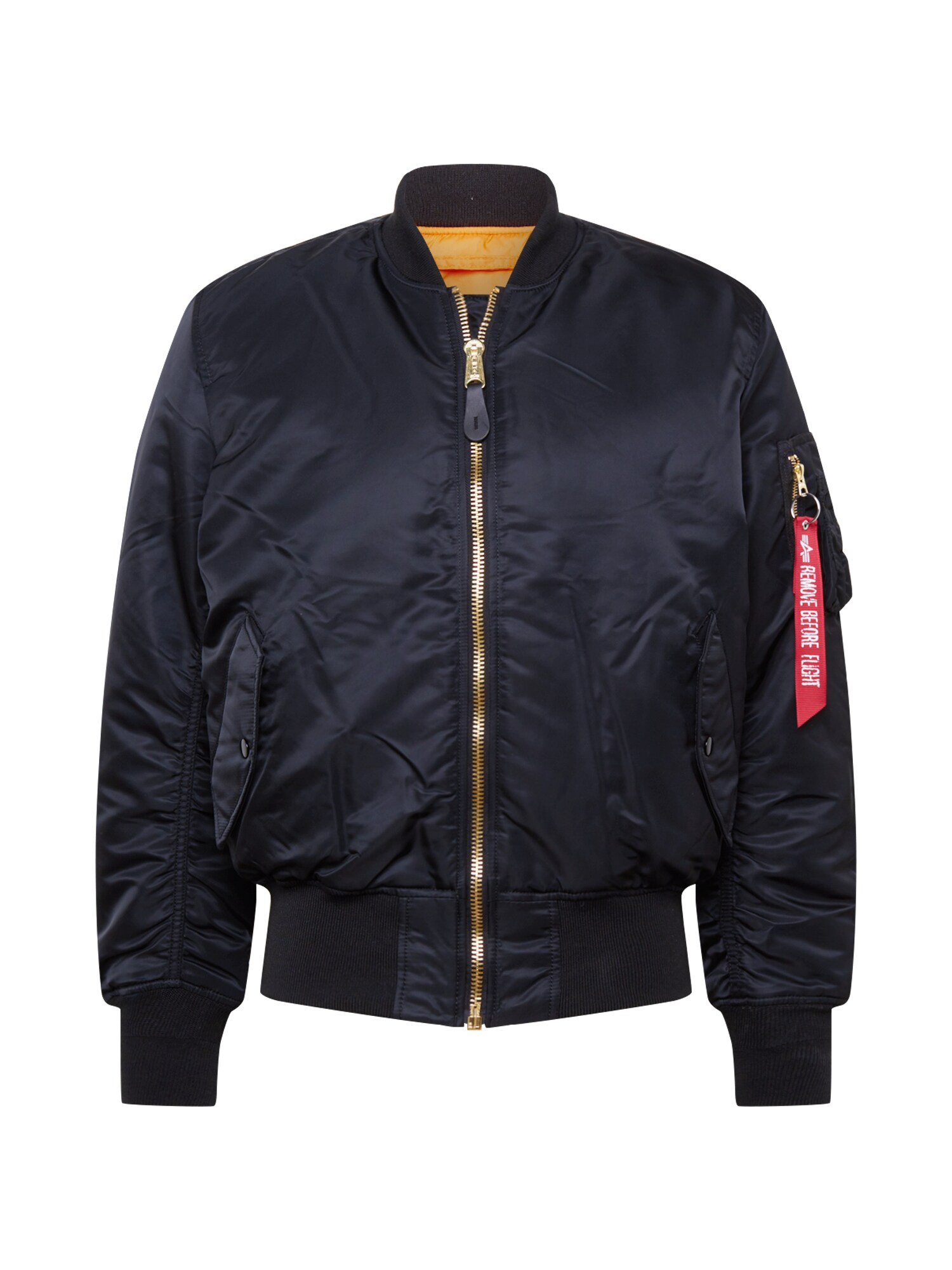 ALPHA INDUSTRIES Prechodná bunda 'MA-1'  čierna