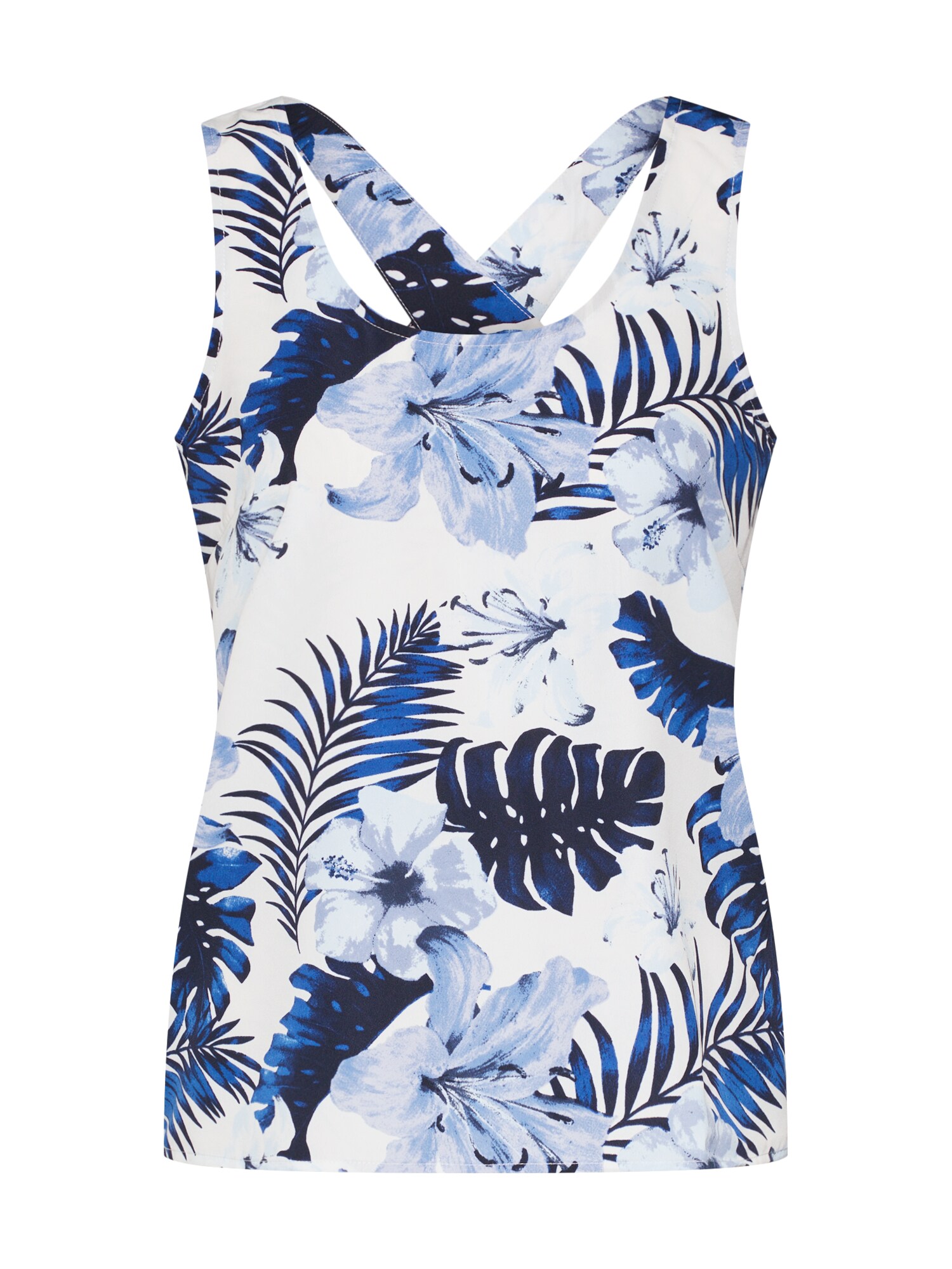 Vero Moda Dames Blouse Efie Creme Blauw vero moda kopen in de aanbieding