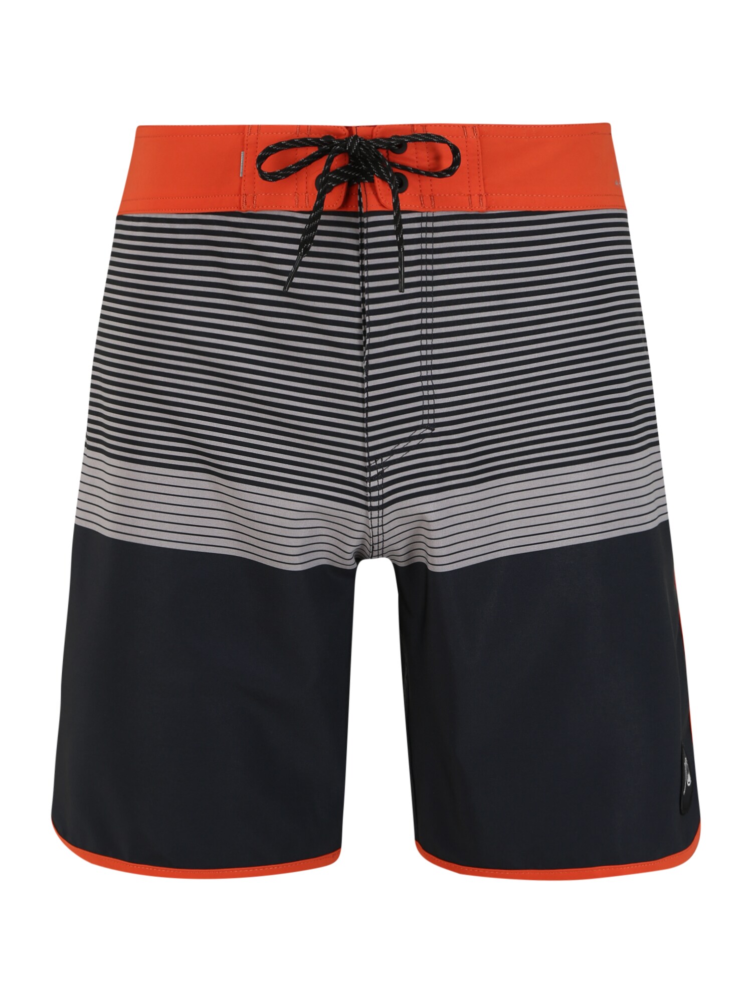 QUIKSILVER Maudymosi trumpikės 'HIGHLINE TIJUANA'  tamsiai pilka / pilka / neoninė oranžinė / juoda