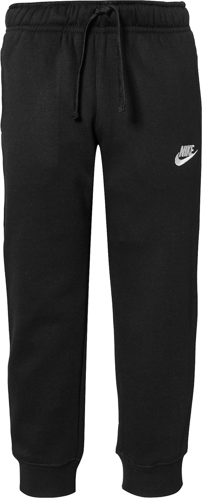 Nike Sportswear Hlače 'Club'  črna / bela