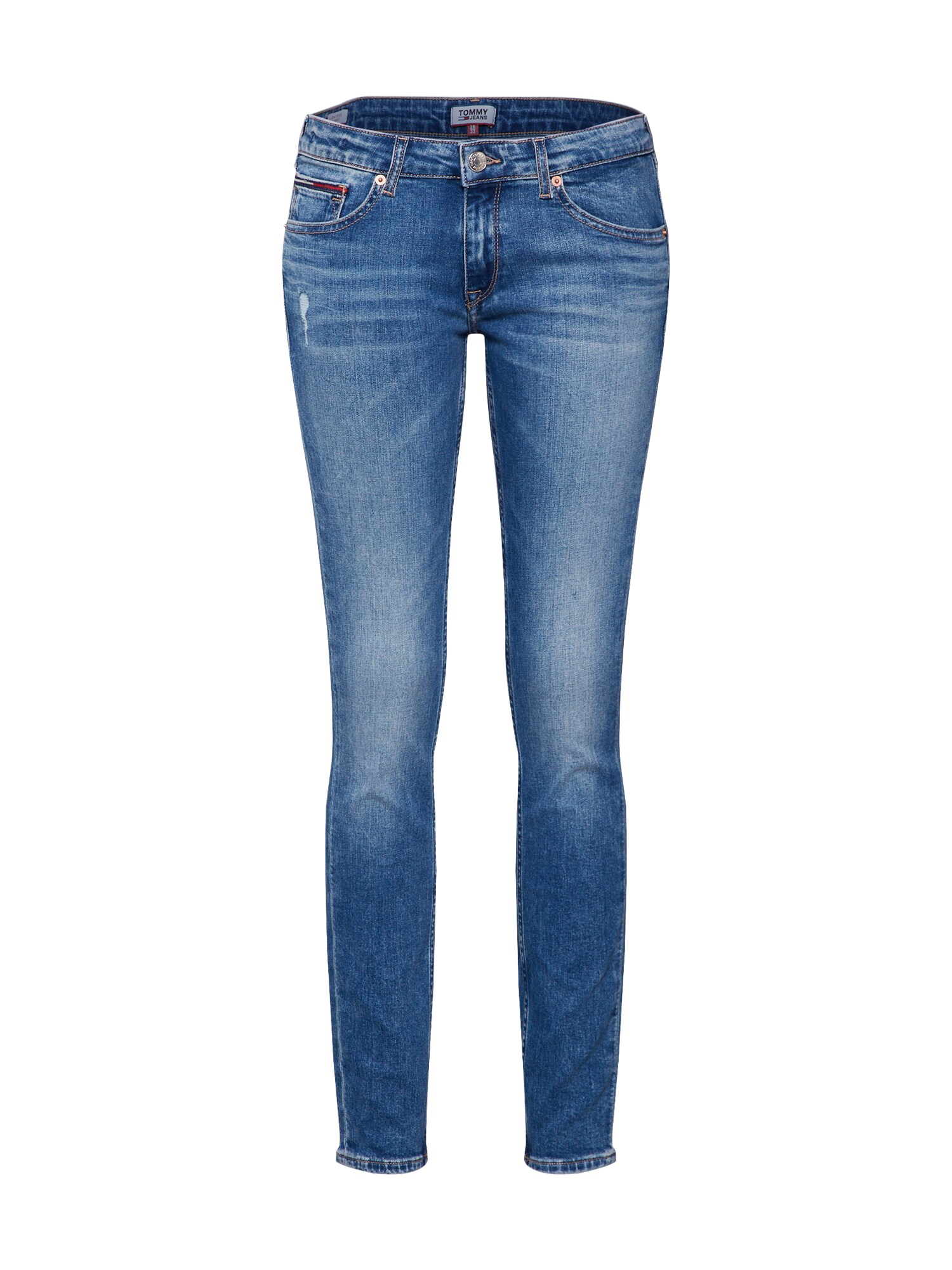 Tommy Jeans Dames Low Rise Skinny Sophie Jymbs Blauw Denim tommy jeans kopen in de aanbieding