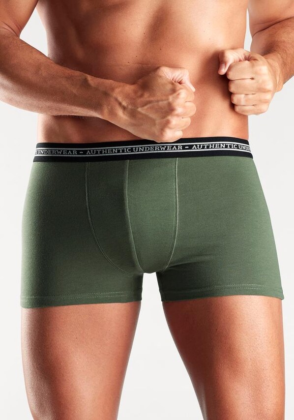 AUTHENTIC UNDERWEAR, Boxeralsók, bézs, barna, szürke & zöld, 6 kép a 24 közül