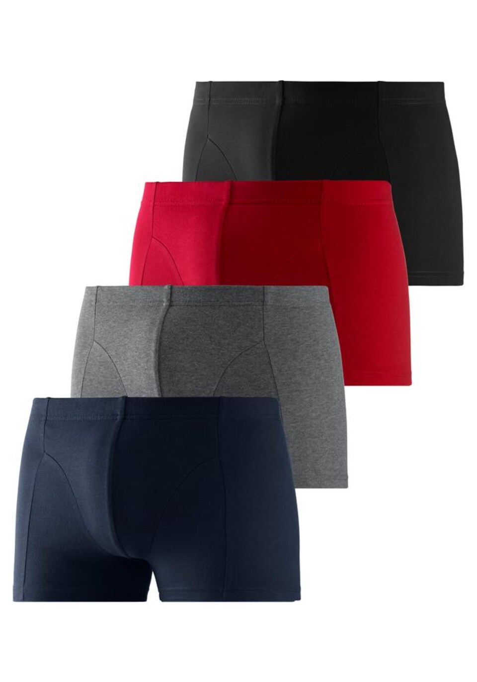 Boxershorts marinblå / grå / röd