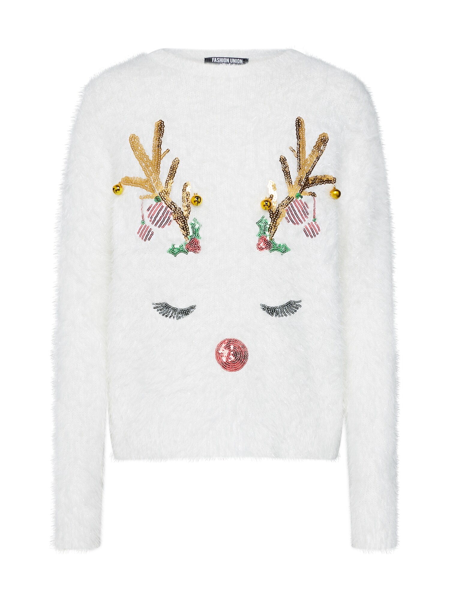 Fashion Union Dames Trui Wit fashion union kopen in de aanbieding