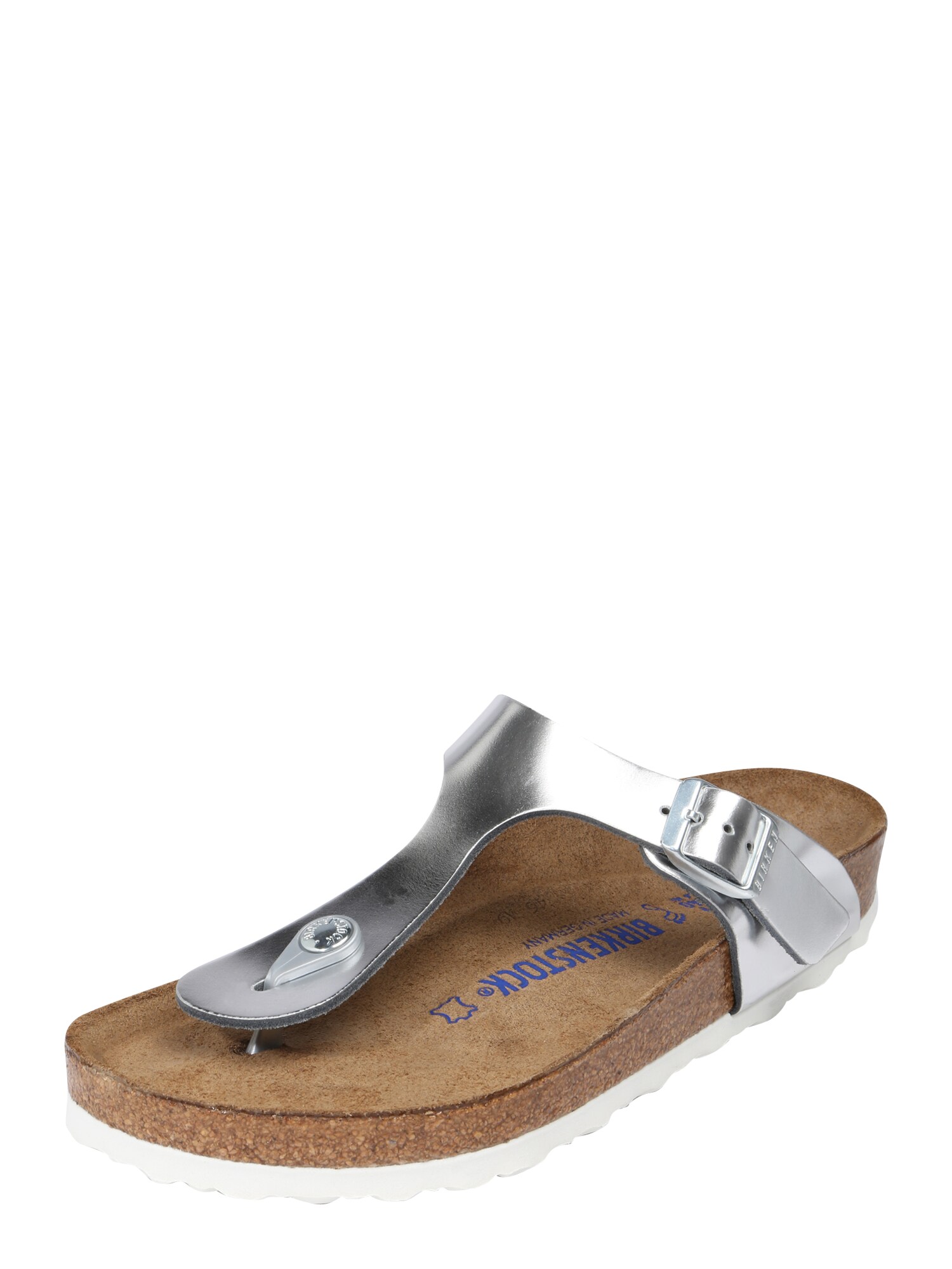 BIRKENSTOCK Šlepetės per pirštą 'Gizeh SFB'  sidabrinė