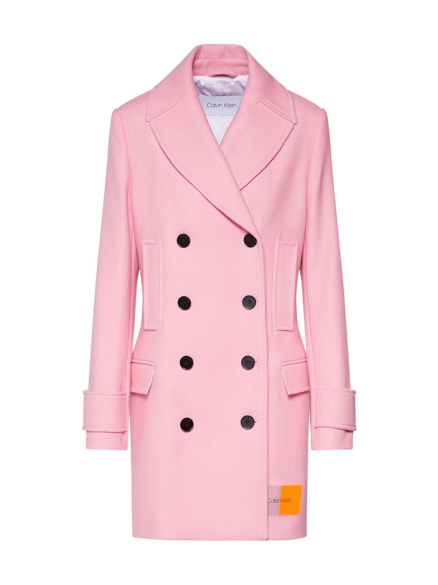 Calvin Klein Dames Tussenmantel Structured Wool Peacoat Rosa calvin klein kopen in de aanbieding