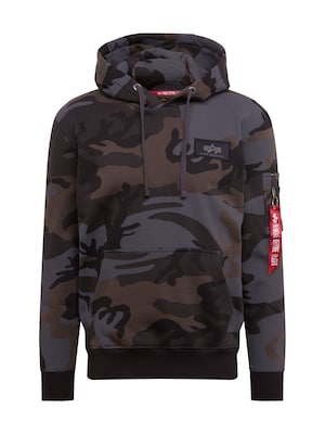 ALPHA INDUSTRIES Sudadera  azul paloma / marrón / antracita / blanco