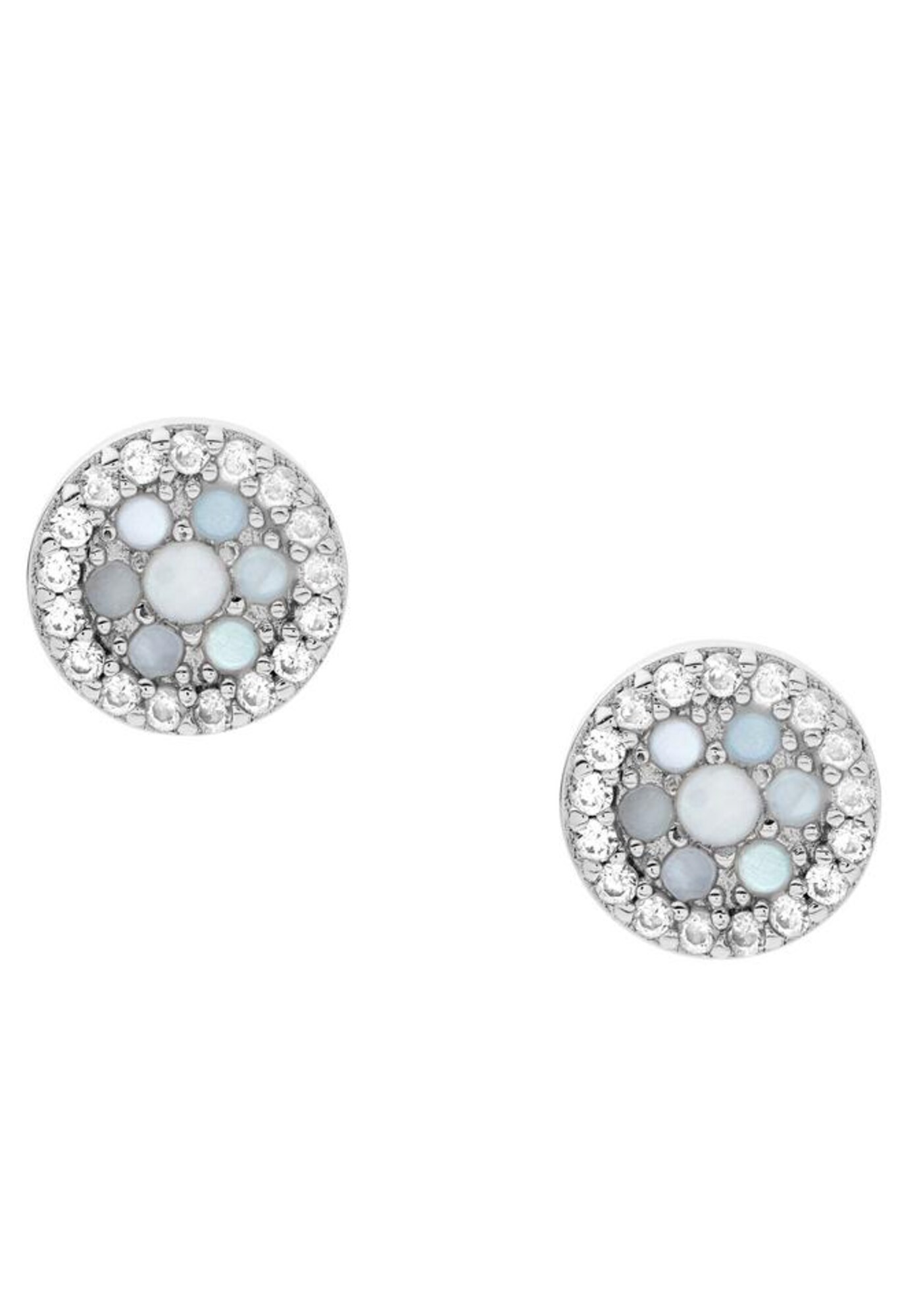 FOSSIL Cercei  albastru deschis / argintiu