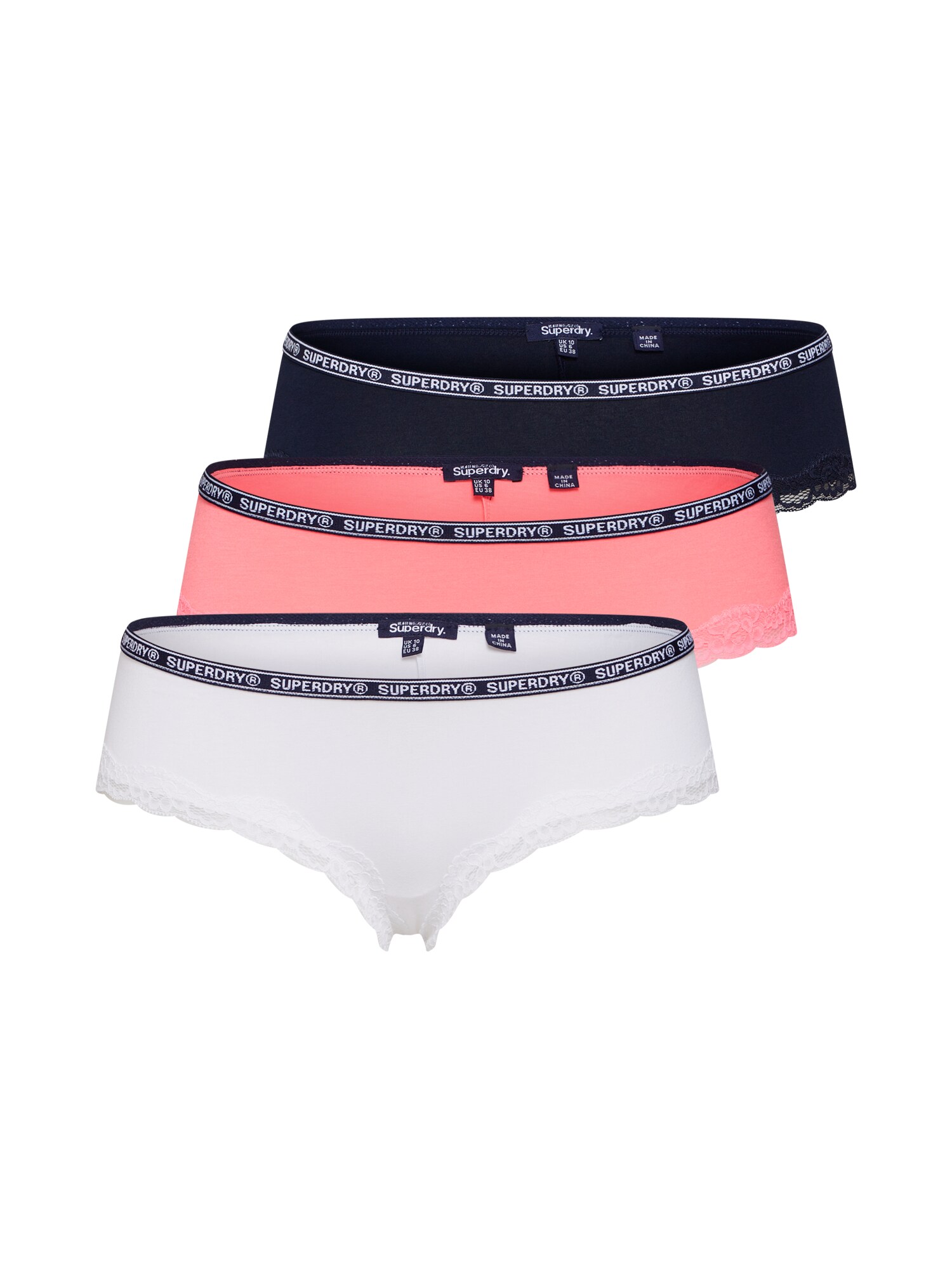 Superdry Dames Slip Navy Pink Wit superdry kopen in de aanbieding