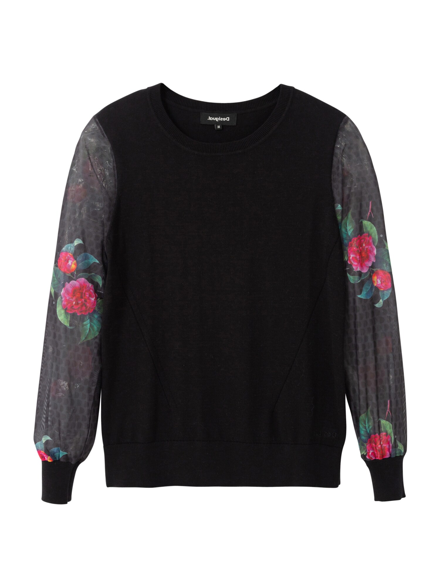 Desigual Megztinis 'OSHAWA'  juoda / raudona / žalia