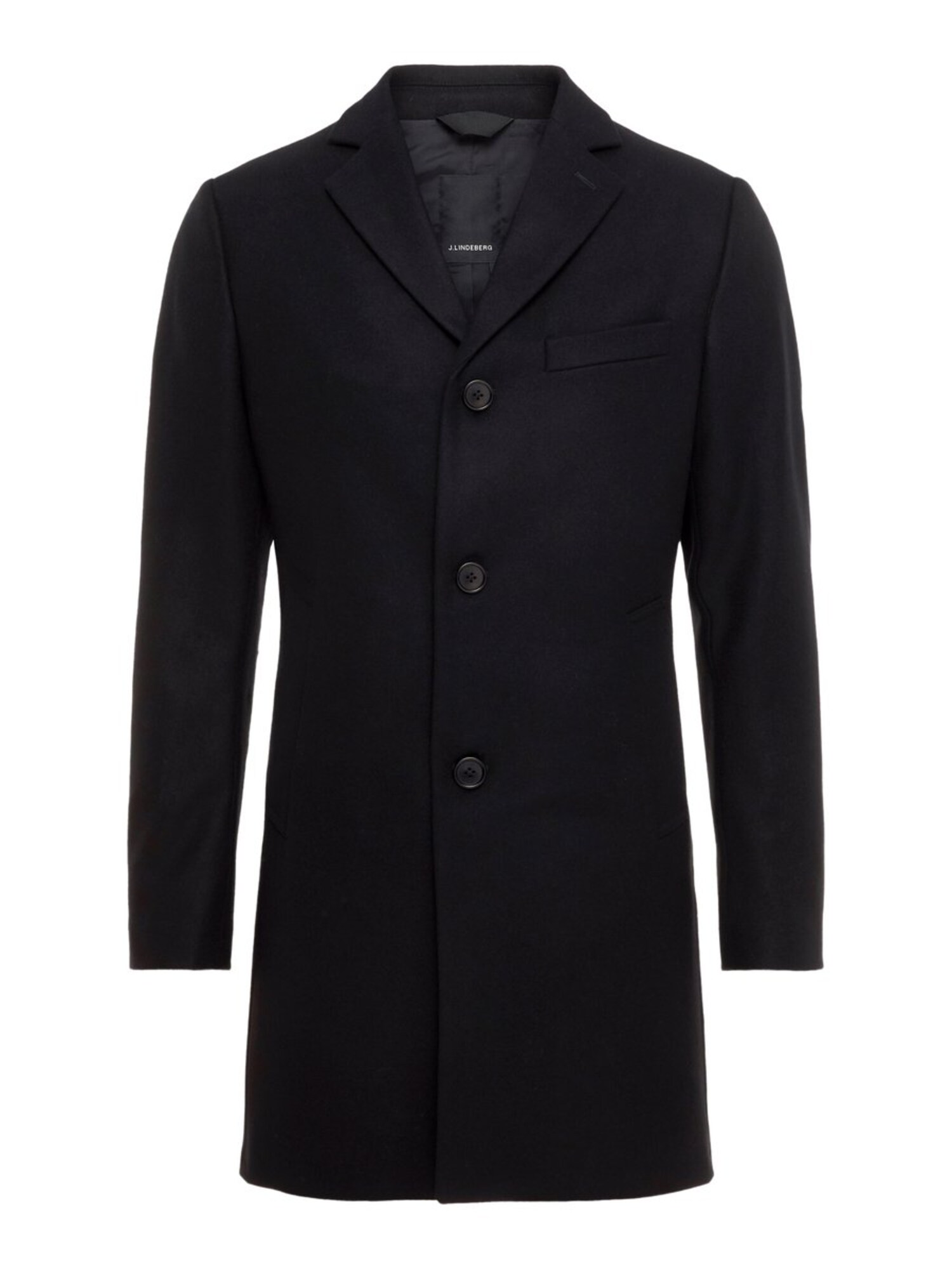 Jlindeberg Heren Tussenjas Wolger Compact Melton Zwart jlindeberg kopen in de aanbieding