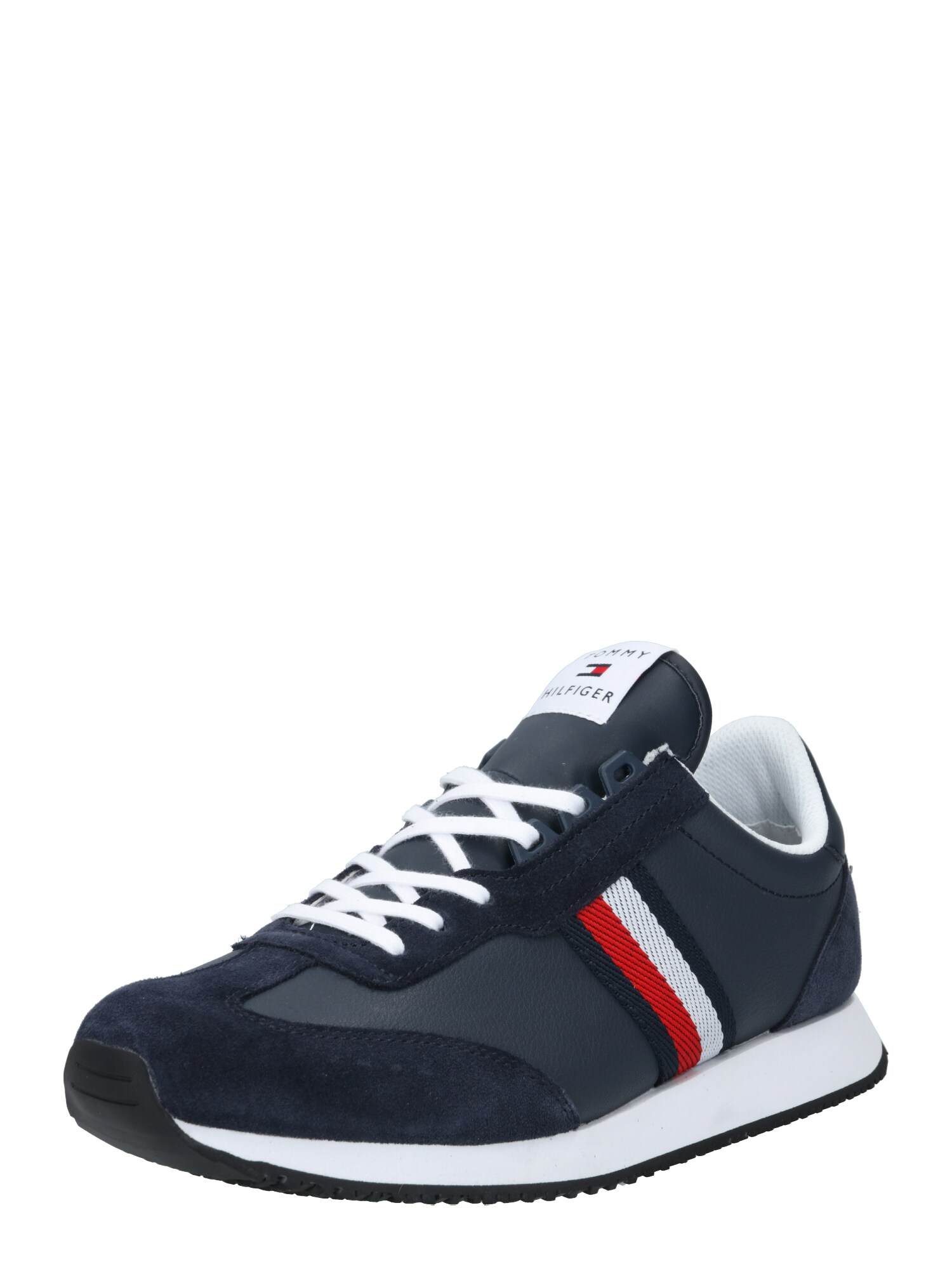 TOMMY HILFIGER Sportbačiai be auliuko  raudona / tamsiai mėlyna / balta
