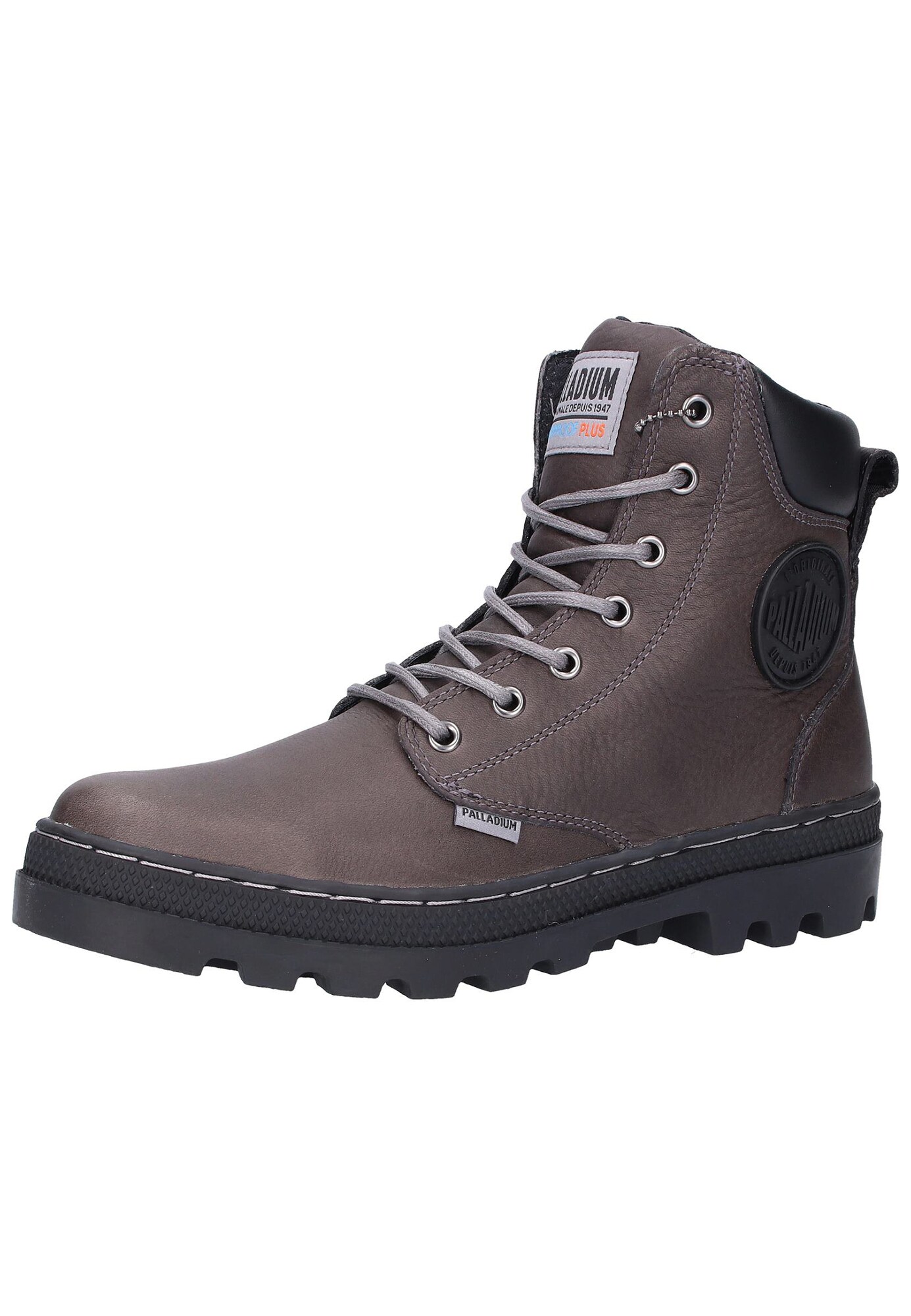 Palladium Heren Veterlaarzen Donkergrijs palladium kopen in de aanbieding