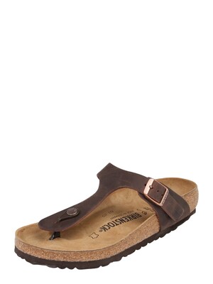 BIRKENSTOCK Zapatos abiertos 'Gizeh'  marrón oscuro