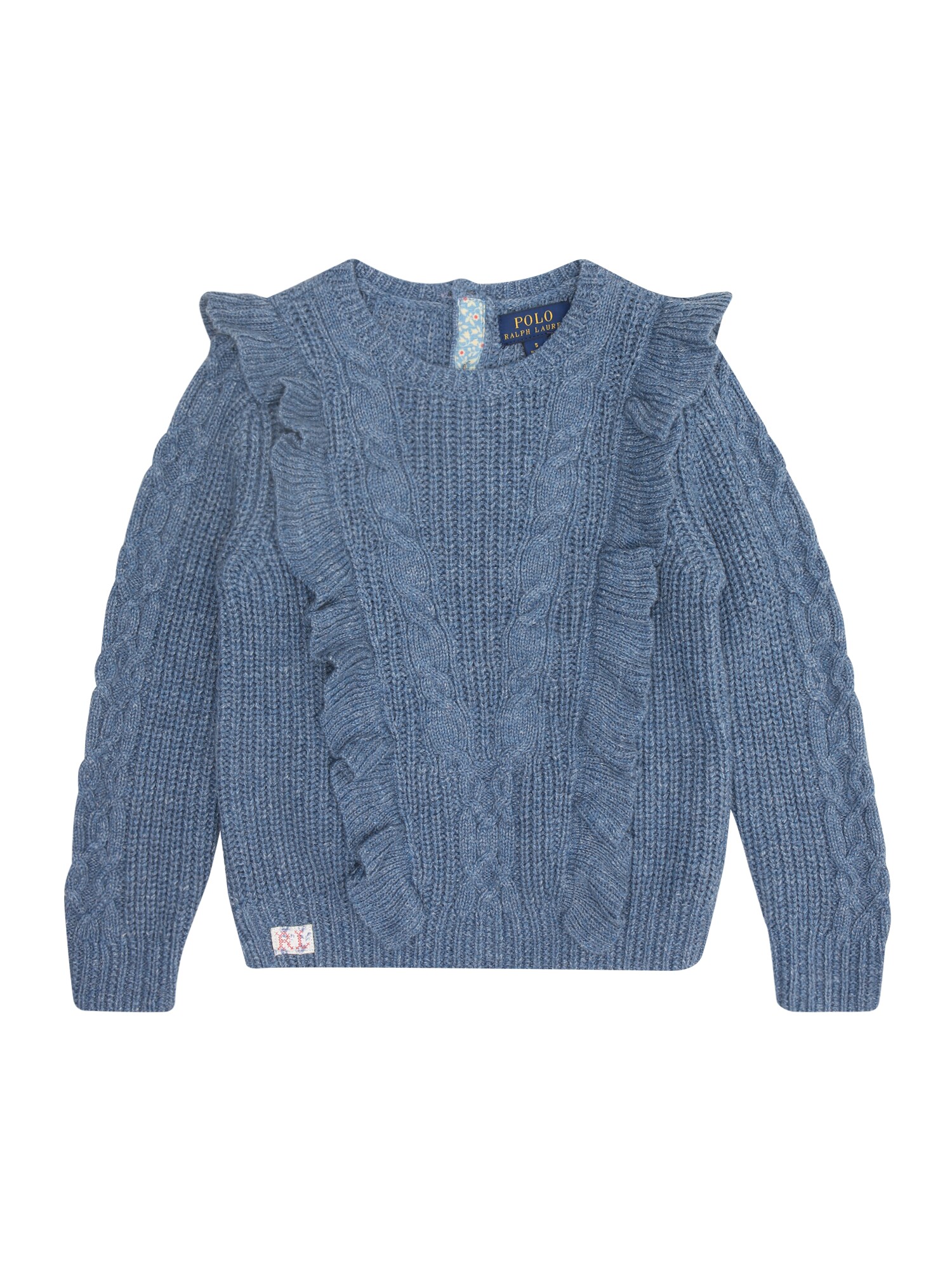 Polo Ralph Lauren Meisjes Trui Cable Po Indigo polo ralph lauren kopen in de aanbieding