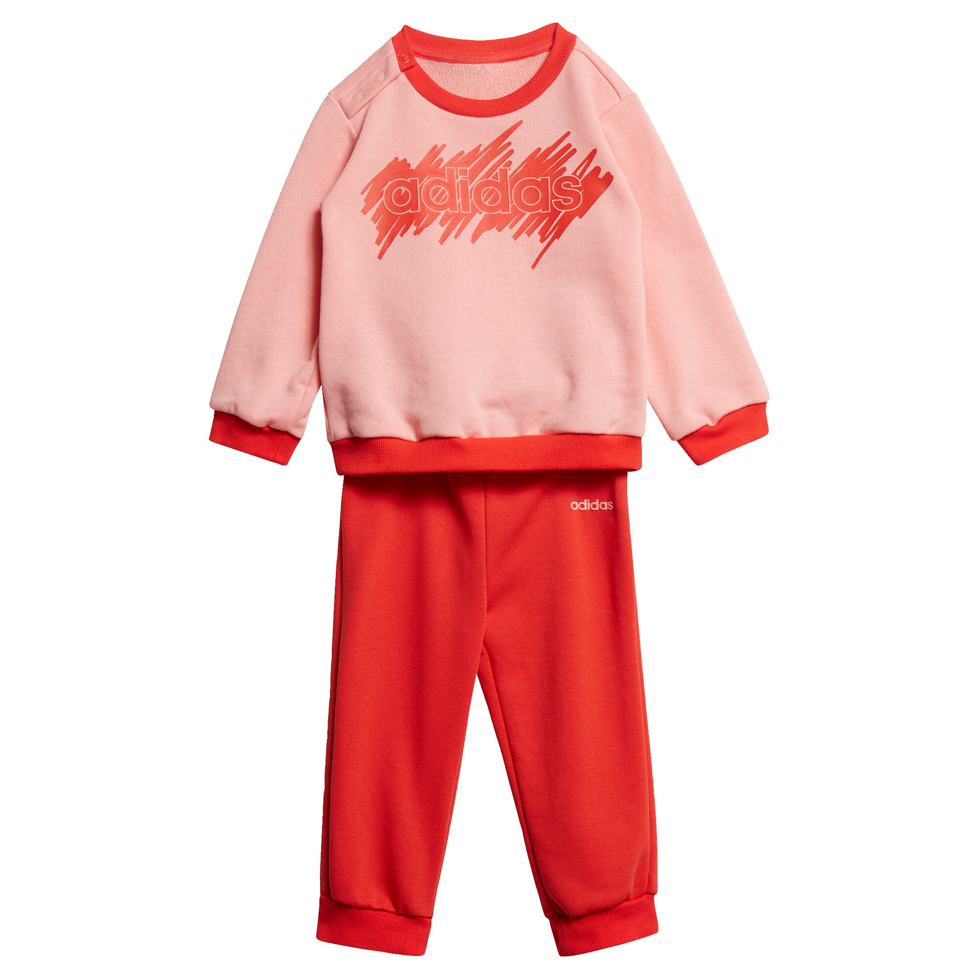ADIDAS PERFORMANCE Treniruočių kostiumas  melionų spalva / šviesiai rožinė / balta