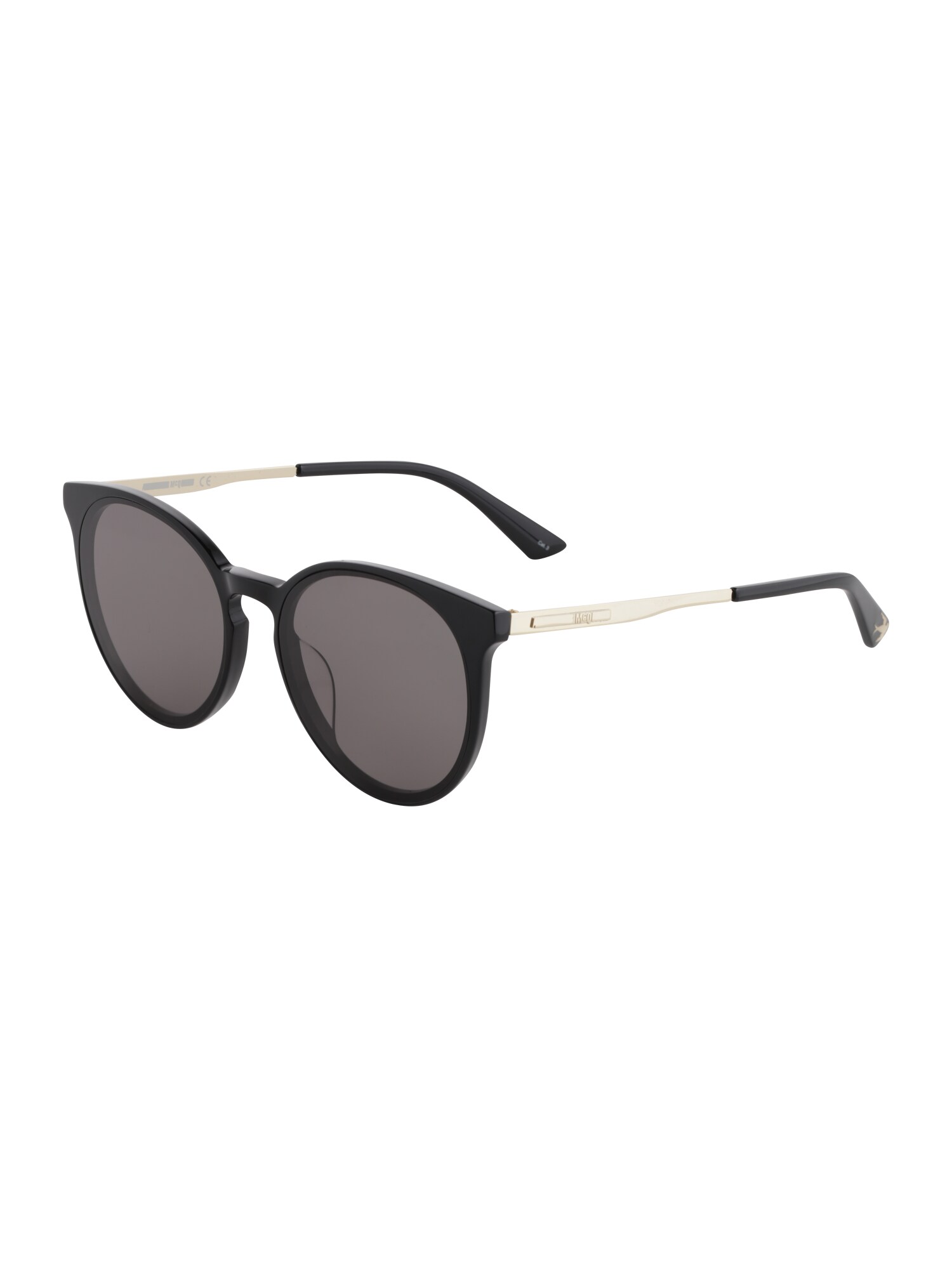 McQ Alexander McQueen Akiniai nuo saulės 'MQ0180SK-001 58 '  auksas / juoda