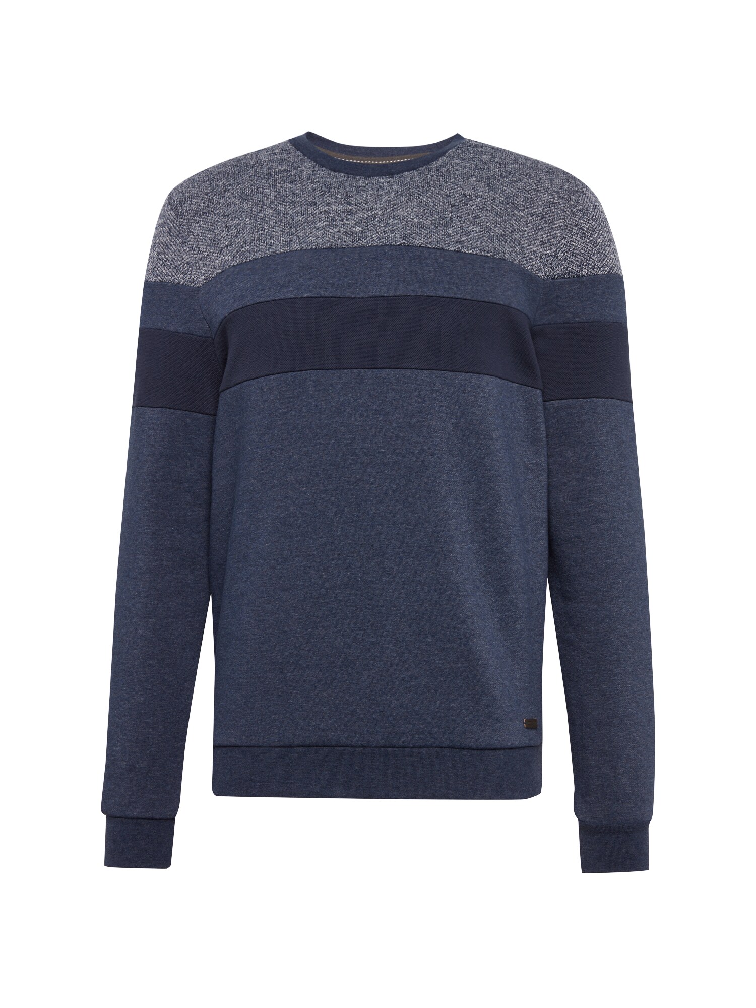 Edc By Esprit Heren Sweatshirt Fabric Mix Navy edc by esprit kopen in de aanbieding