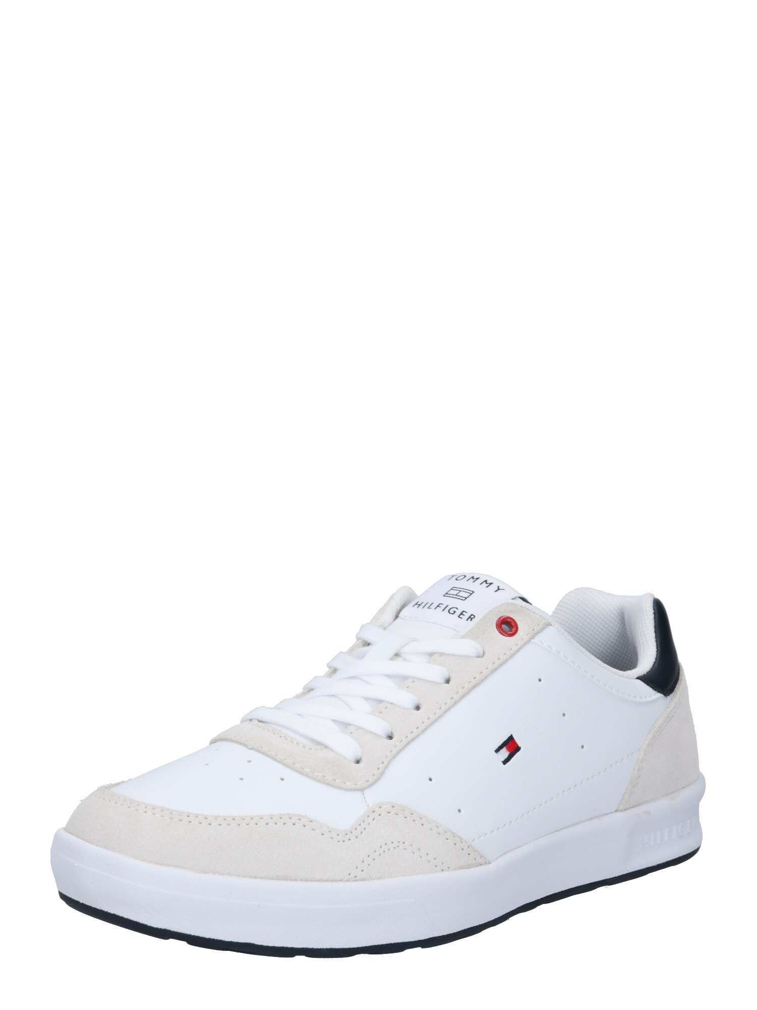TOMMY HILFIGER Sportbačiai be auliuko  balta / smėlio / tamsiai mėlyna
