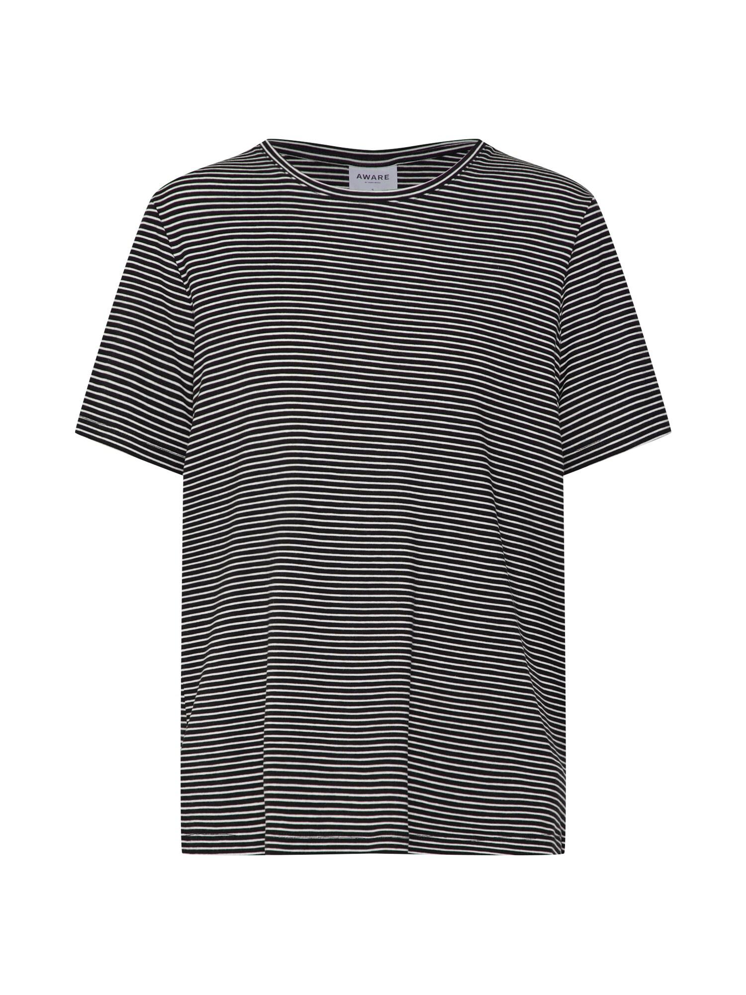 VERO MODA Marškinėliai 'AVA'  juoda / balta