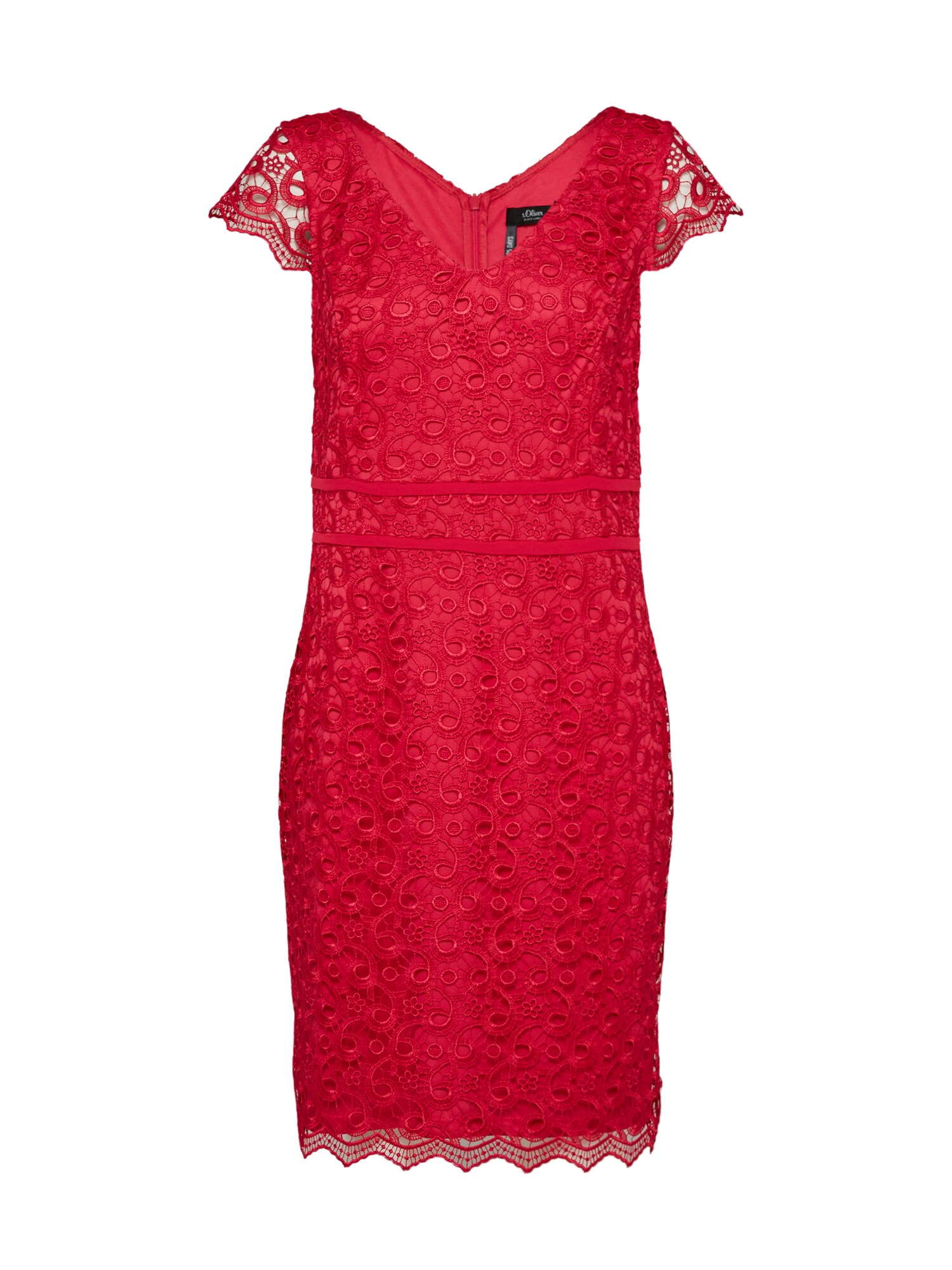 Soliver Black Label Dames Cocktailjurk Vuurrood soliver black label kopen in de aanbieding